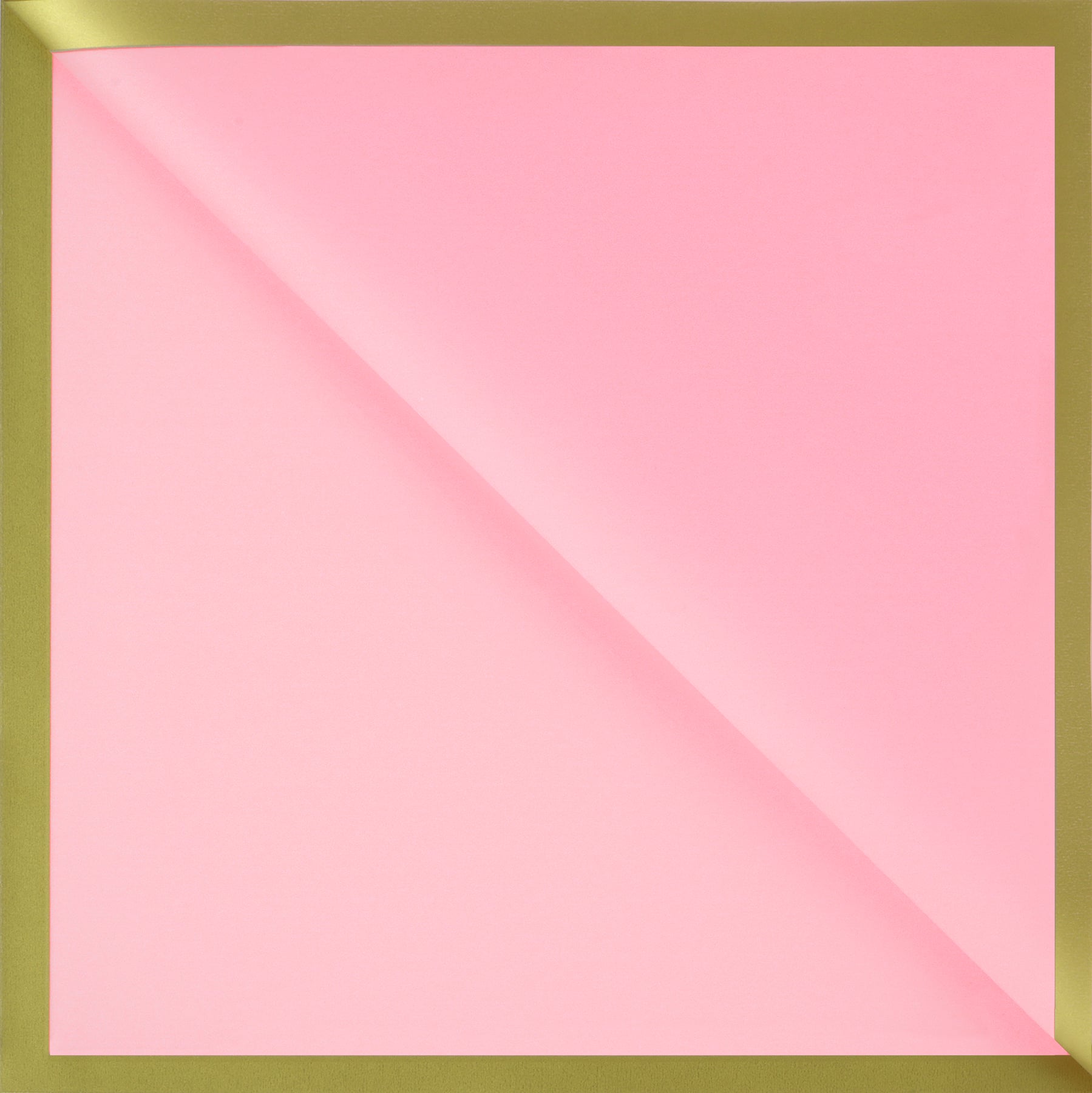 22.75" x 22.75" Gold Border Floral Wrapping Paper Sheets
