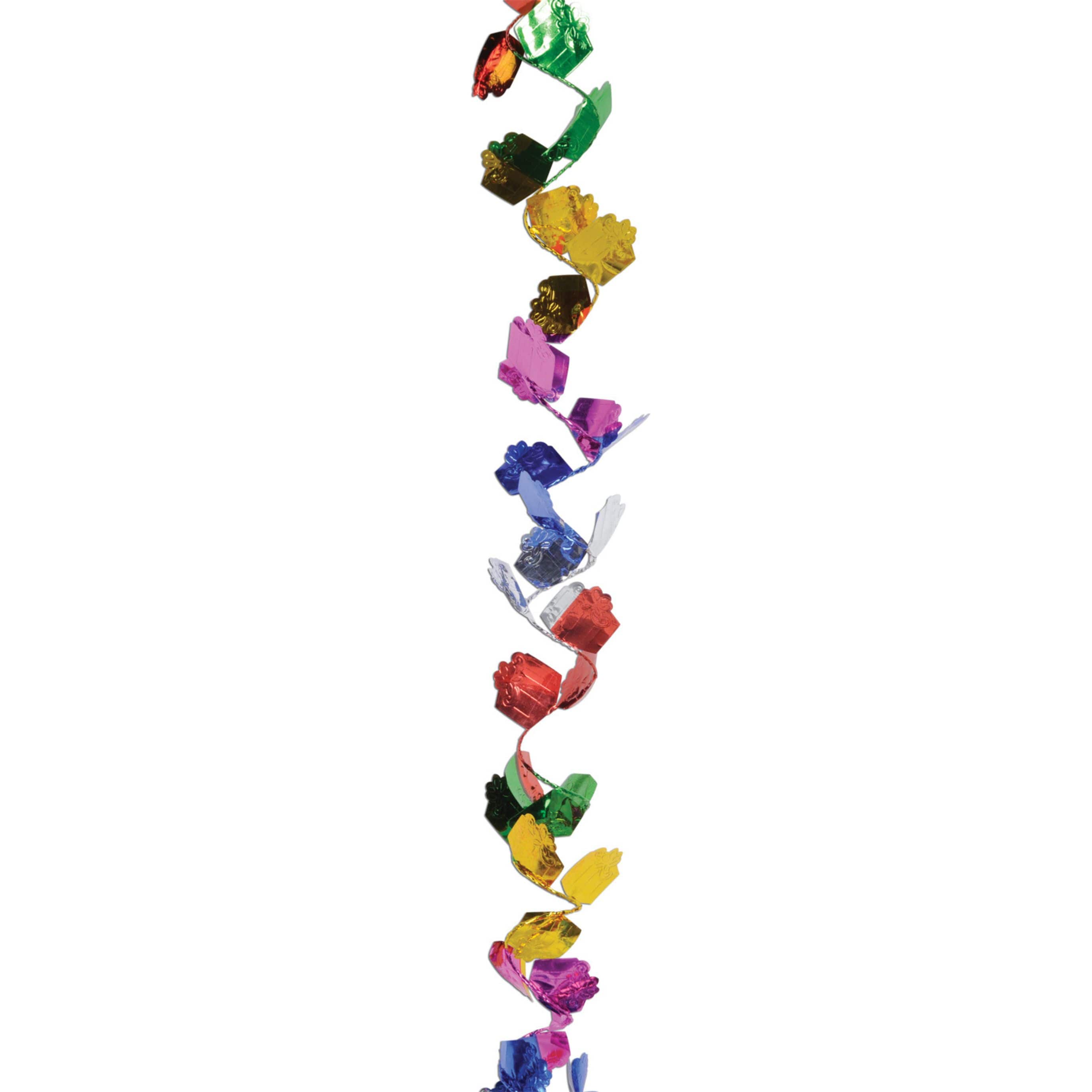 Beistle 25ft. Gleam 'N Flex Gift Box Garlands, 2ct.