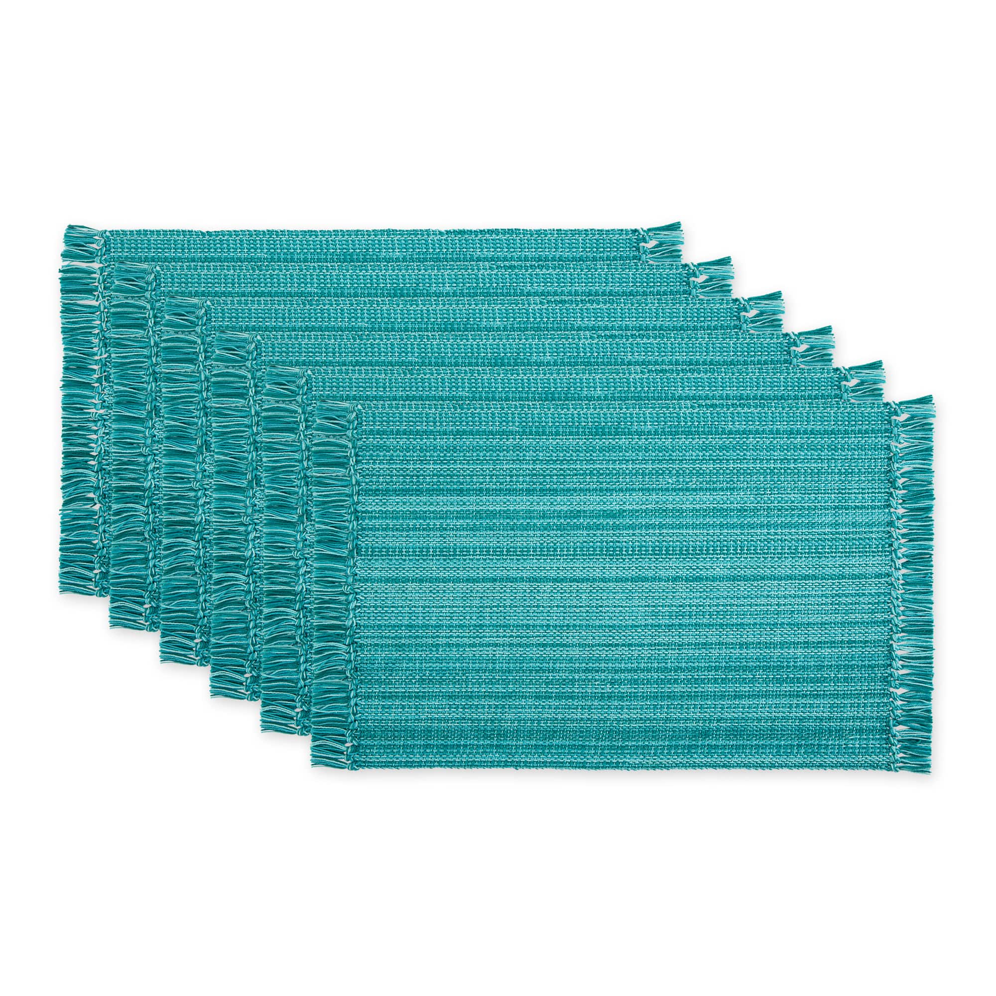 DII® Variegated Fringe Cotton Placemats