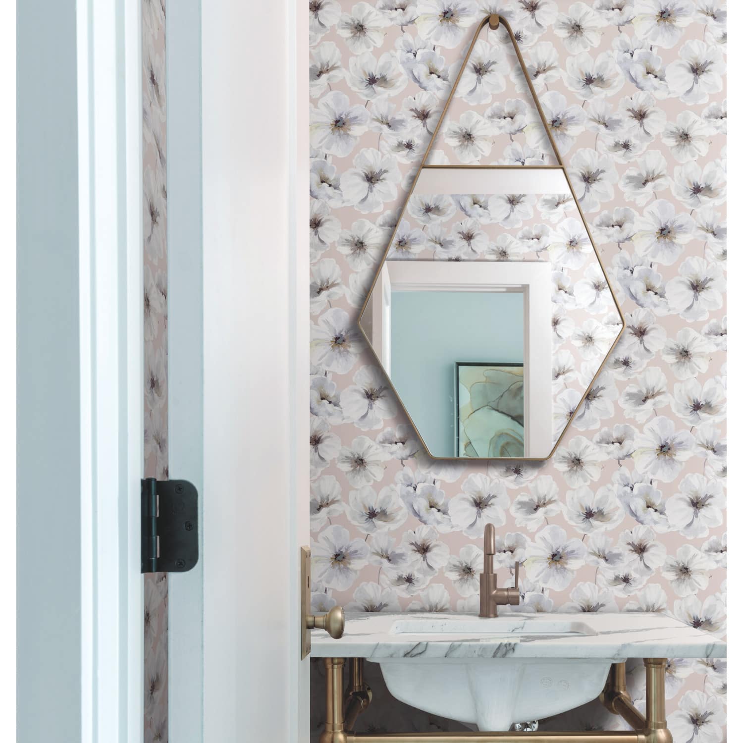 RoomMates Tamara Day Hawthorn Blossom Peel & Stick Wallpaper