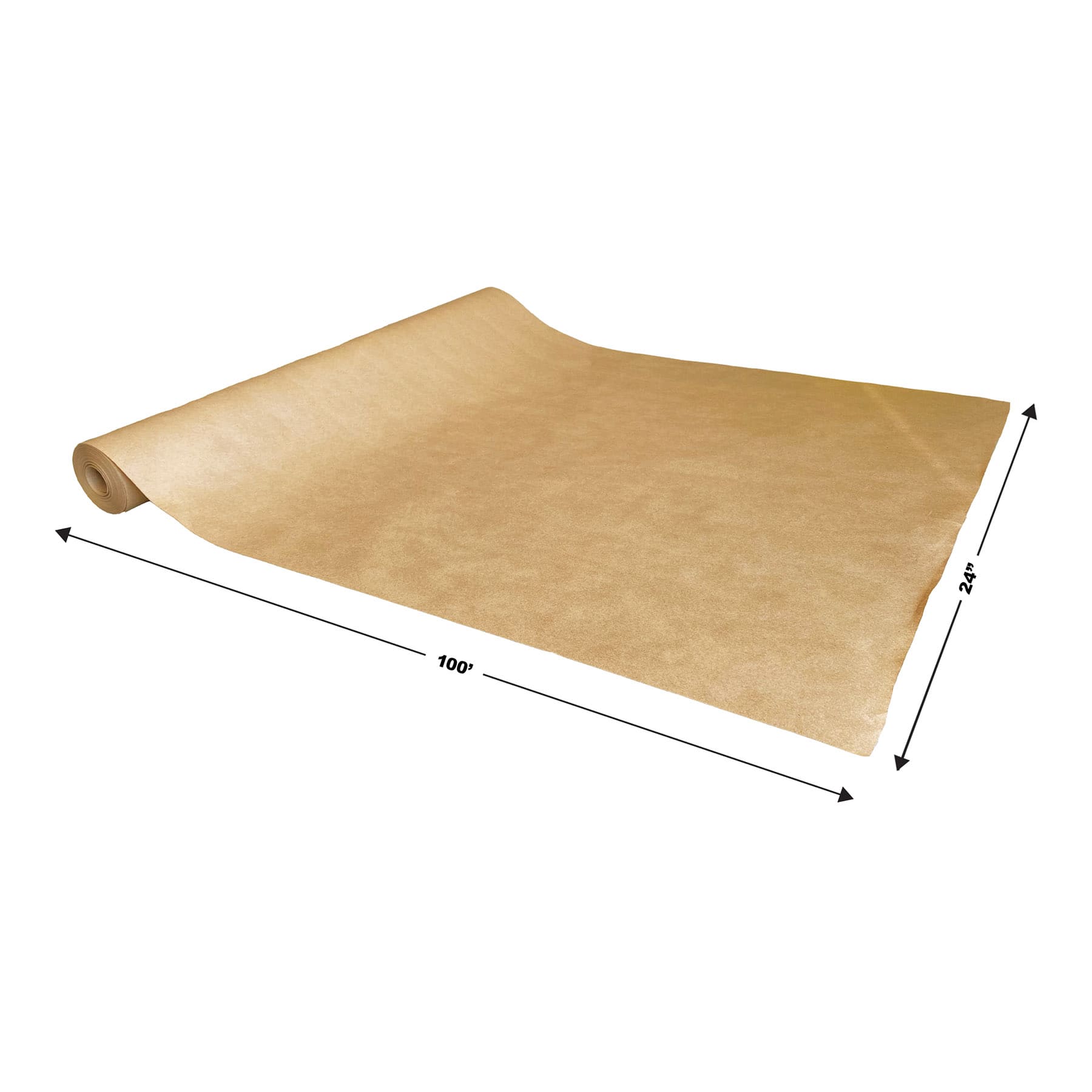 Beistle 24" x 100ft. Brown Kraft Paper Table Roll