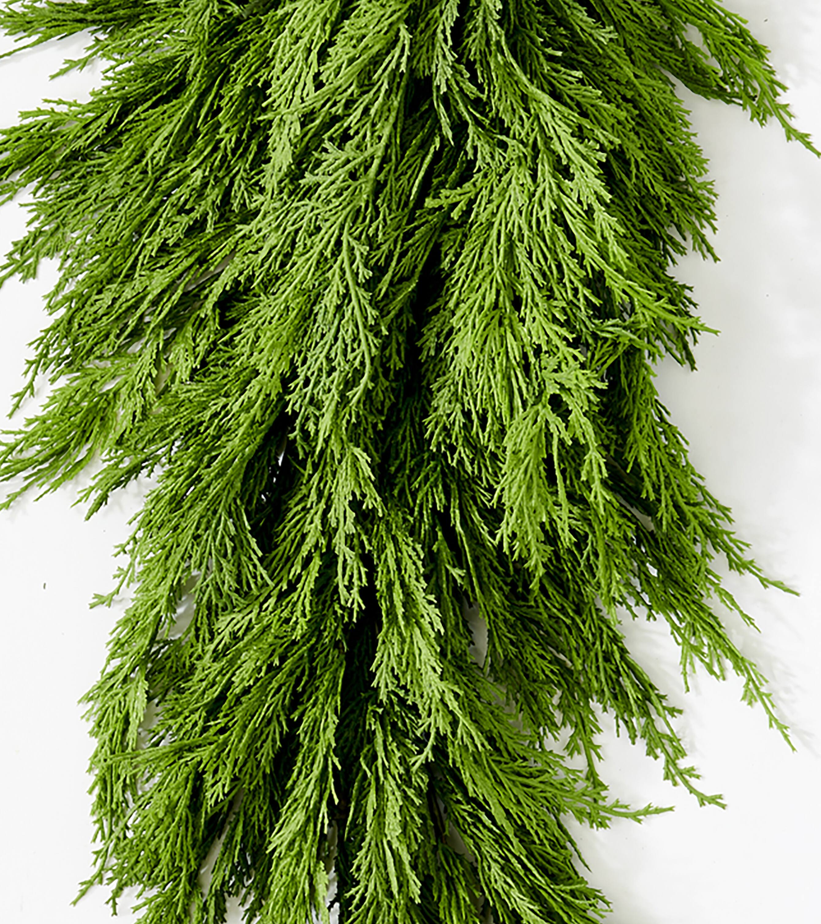 31" Artificial Christmas Cedar Teardrop Swag