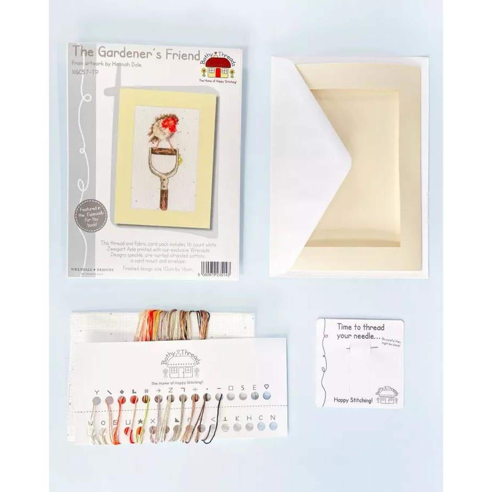 Bothy Threads The Gardener's Friend Counted Cross Stitch Card Kit