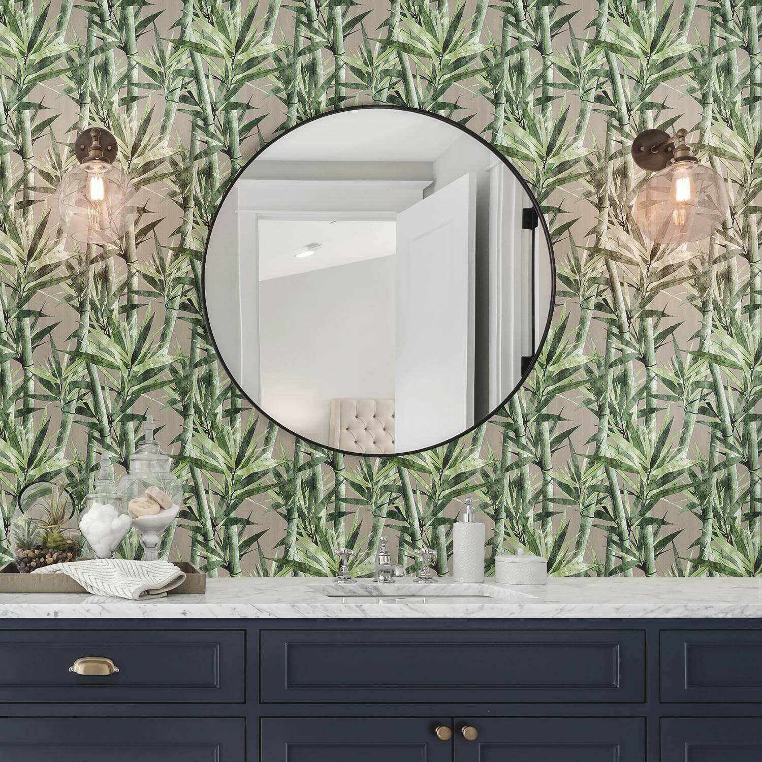 RoomMates Lucky Bamboo Peel & Stick Wallpaper