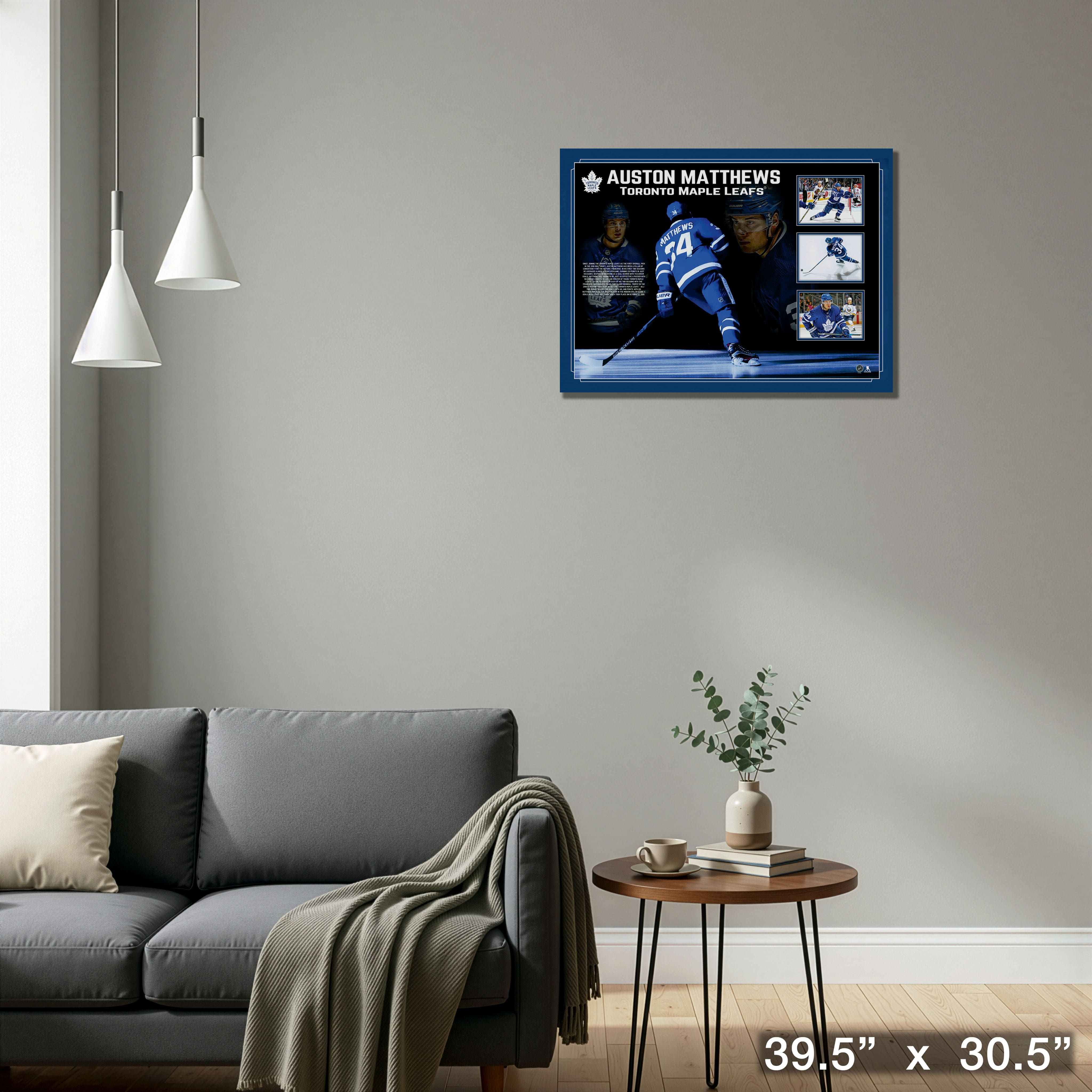 Auston Matthews Toronto Maple Leafs Framed Photo Collage 39.5" x 30.5"