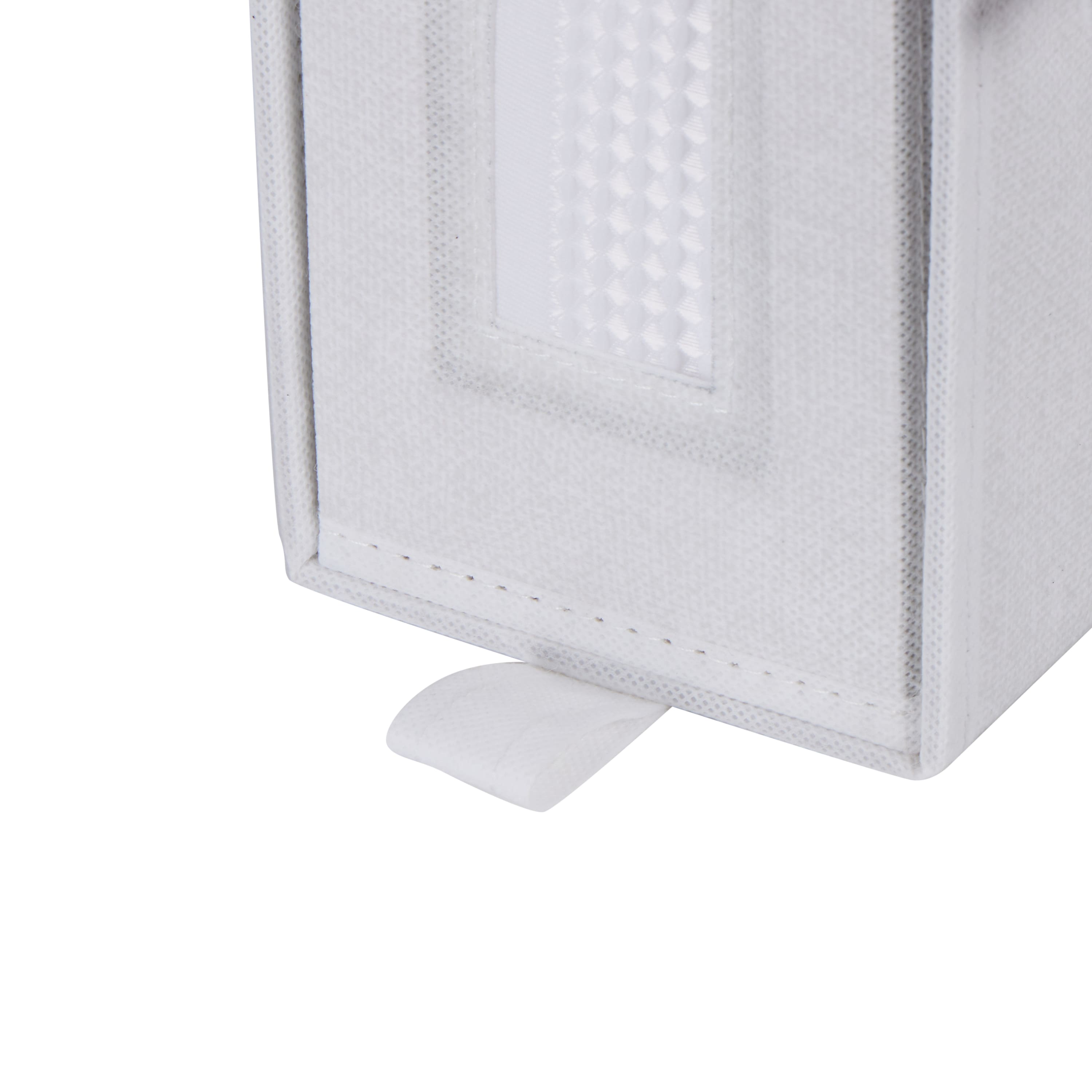Organize It All 15" White Foldable Linen Closet Organizer
