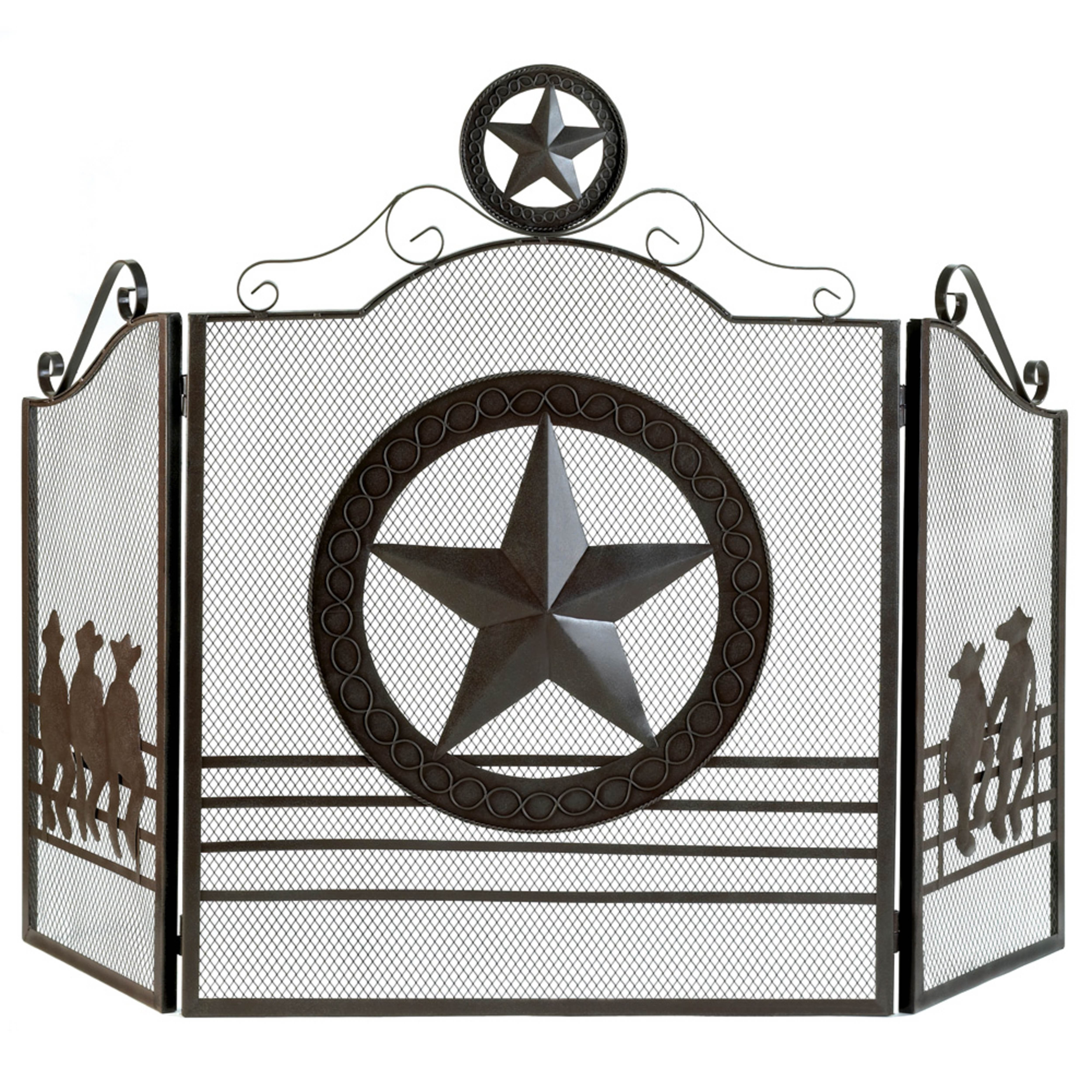 35" x 27" Lone Star Fireplace Screen