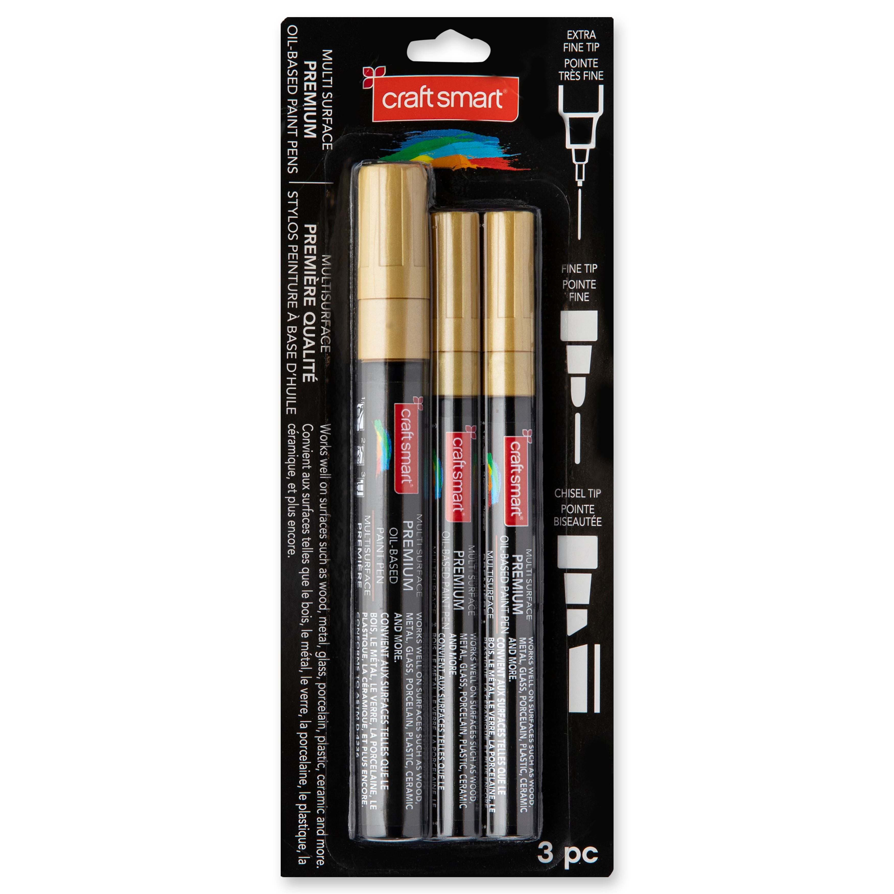 6 Packs: 3 ct. (18 total) Premium Oil-Based Paint Pens by Craft Smart®