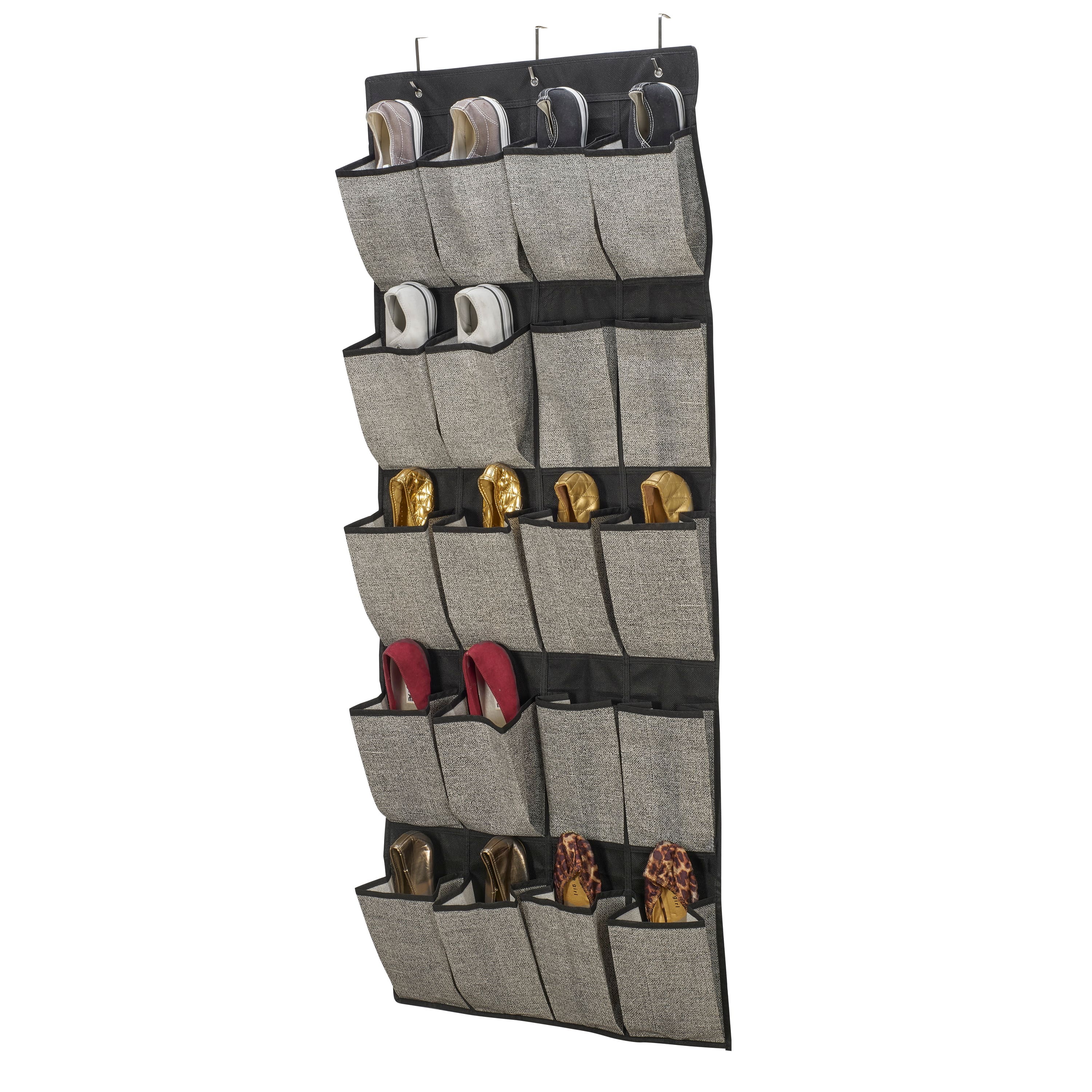 Simplify Black 20-Pocket Shoe Organizer