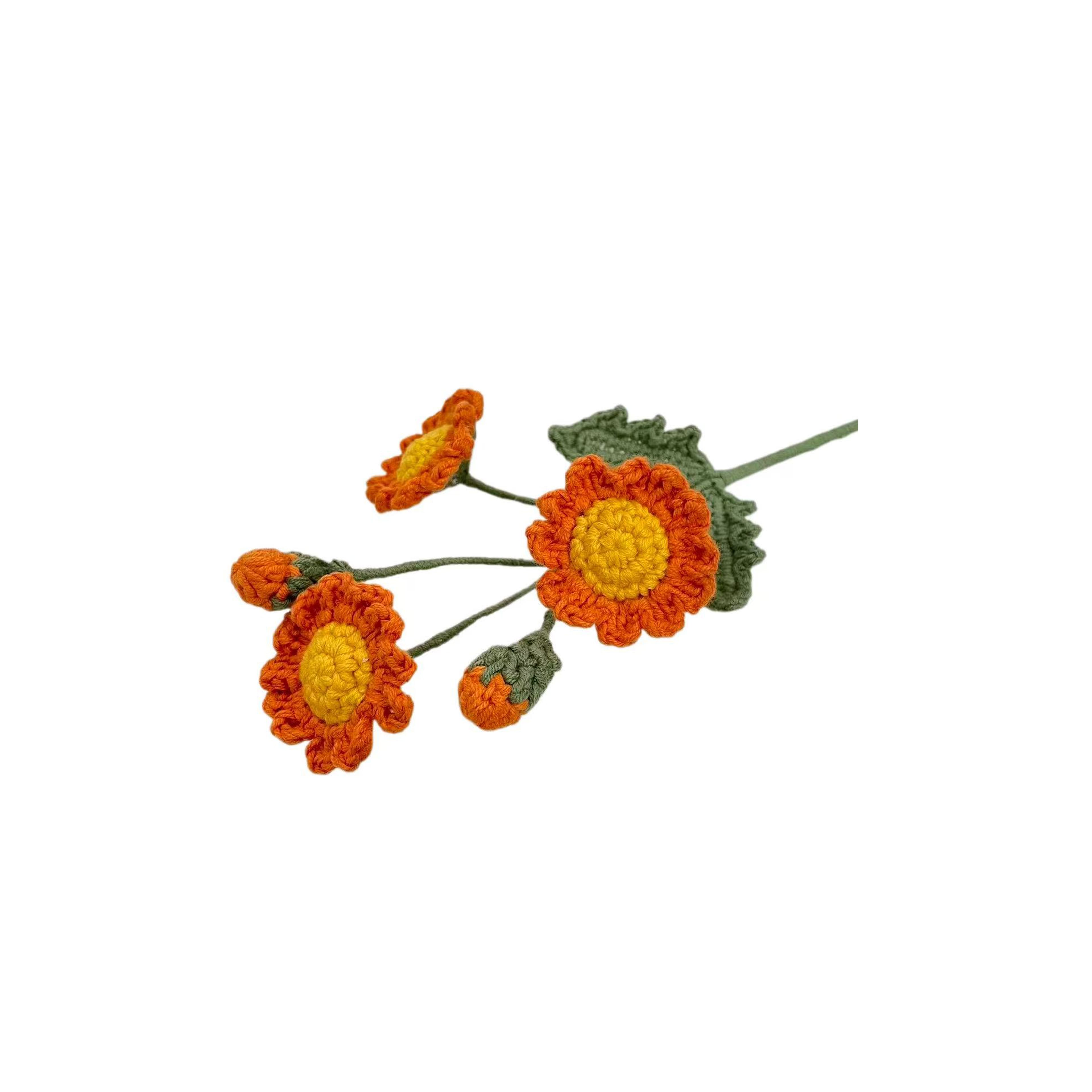 13" Crochet Yellow Sunflower Pick by Ashland®