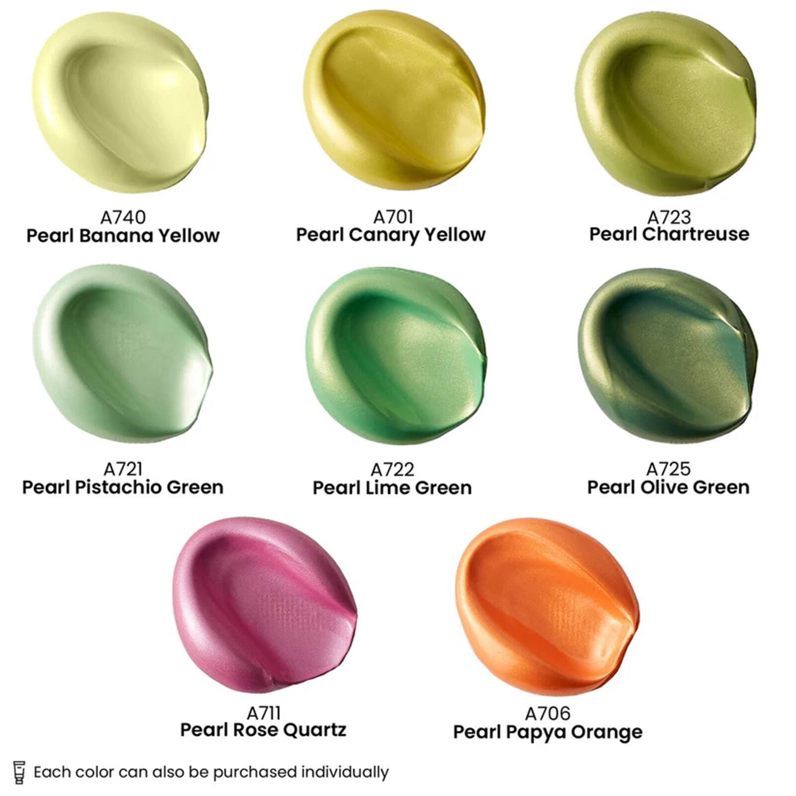 Arteza® Floral Brilliance Metallic Acrylic Paint Set