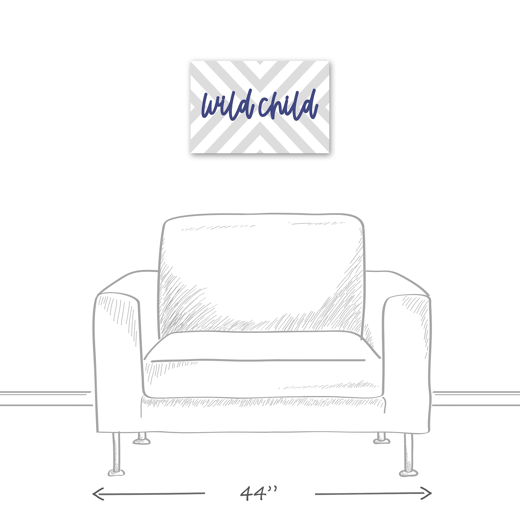 Wild Child 18" x 12" Canvas Wall Art