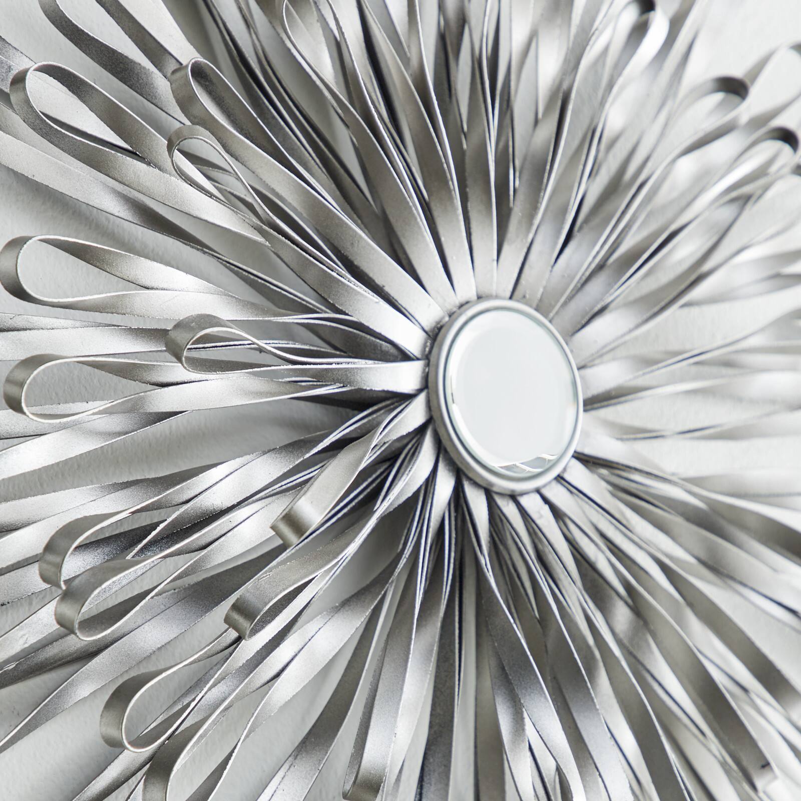 Silver Metal Modern Wall Décor Set, 18", 22" & 27"