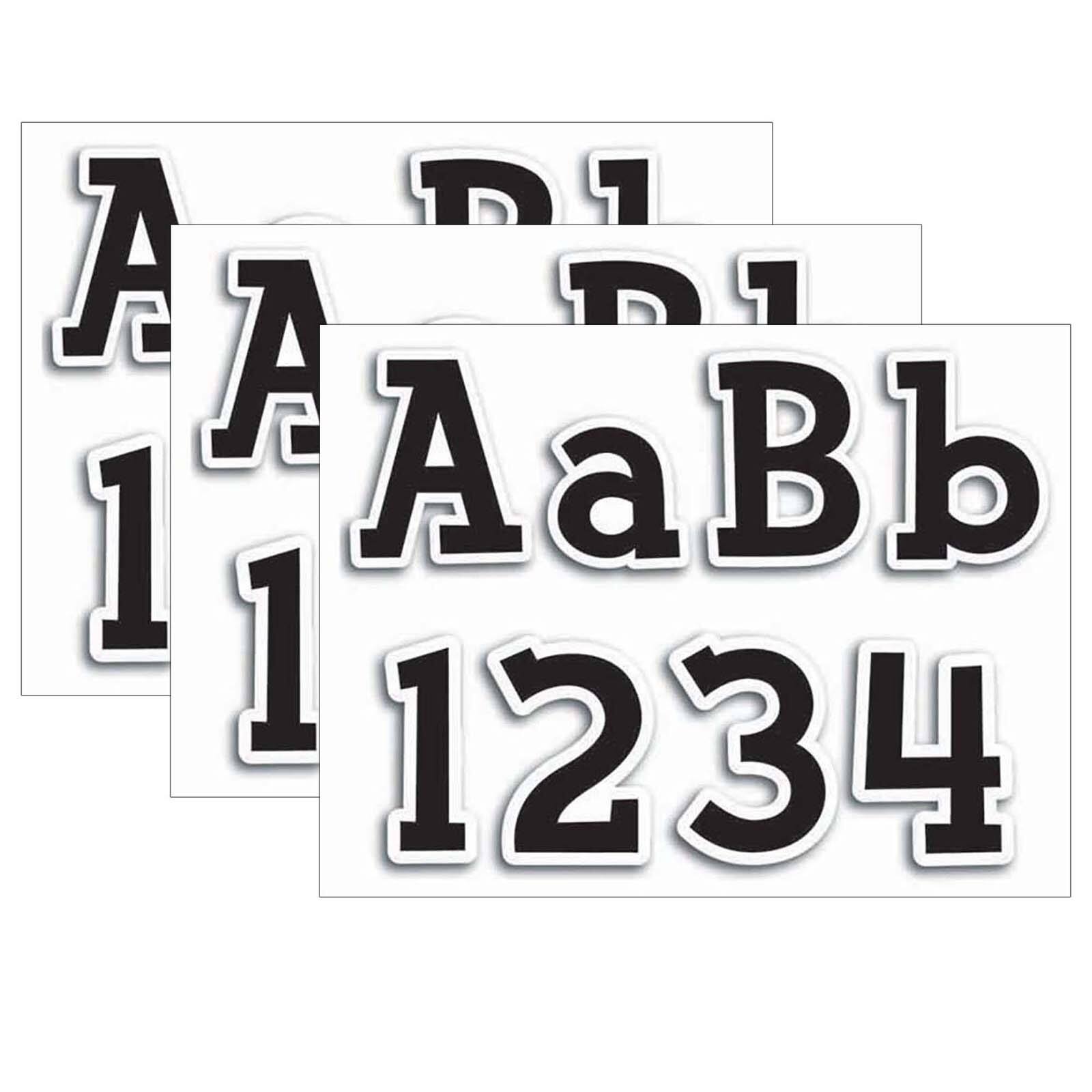 Creative Teaching Press Fancy Black 4" Designer Letters, 3 Packs of 210