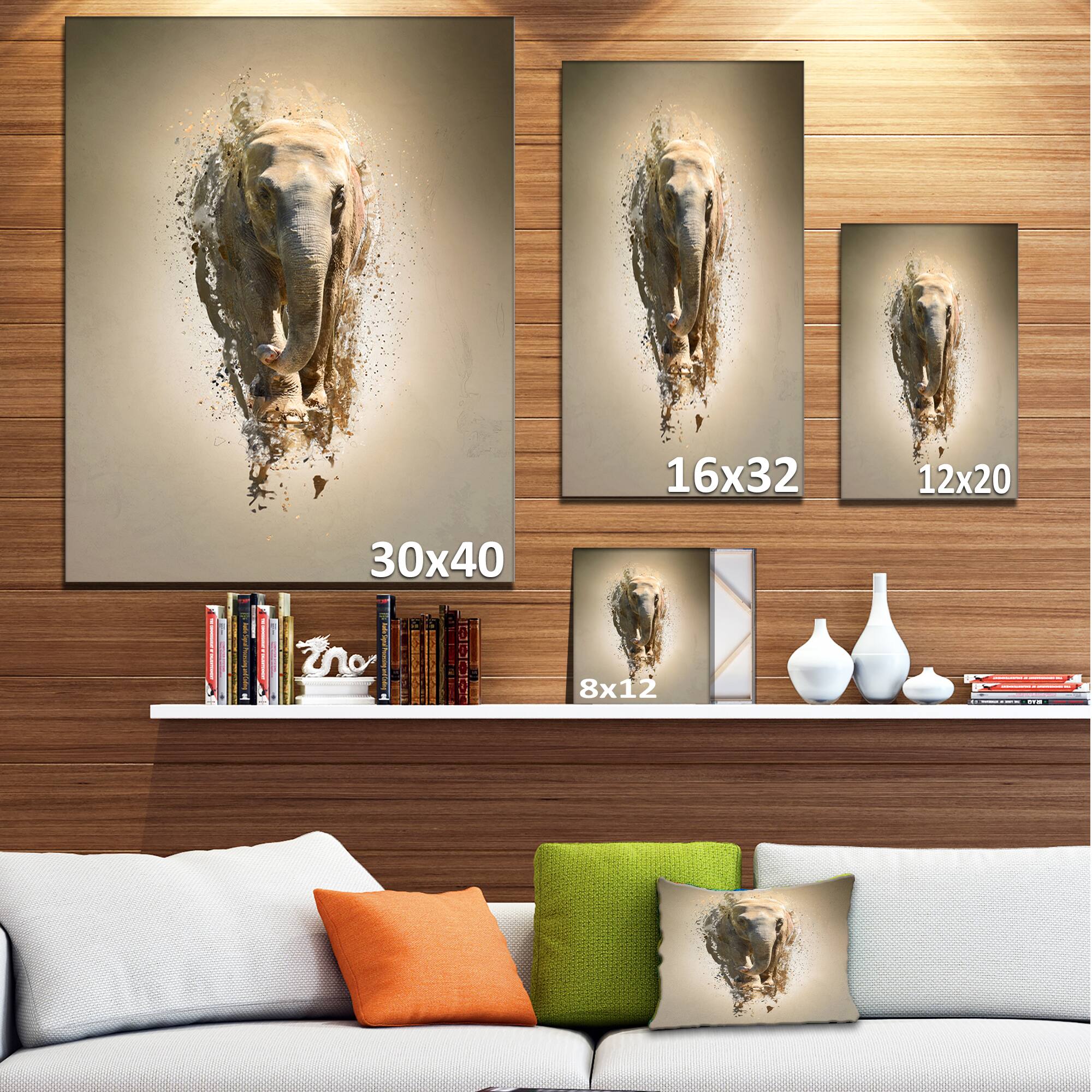 Designart - Mammoth Elephant Walking