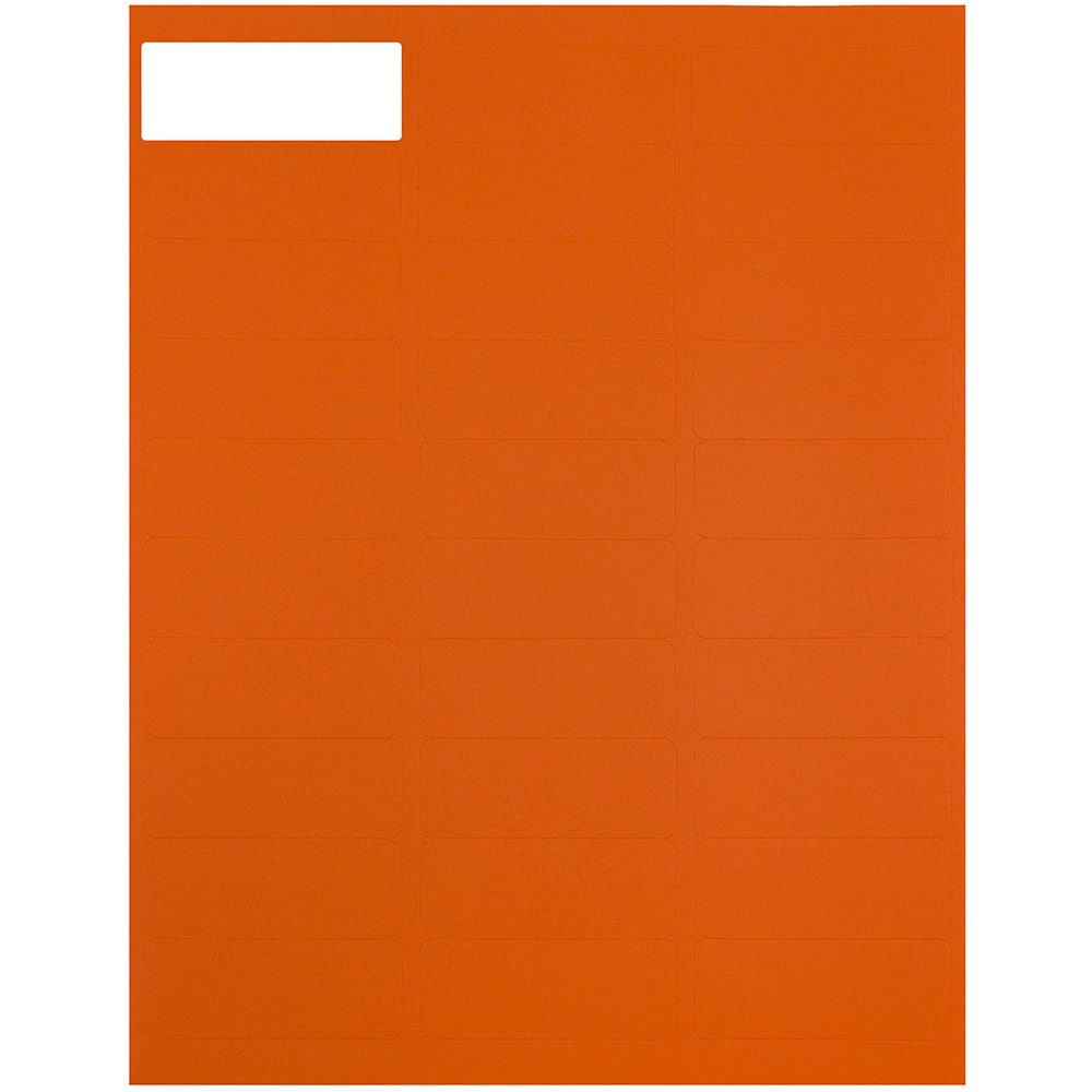 JAM Paper Orange Mailing Address Label Combo Set