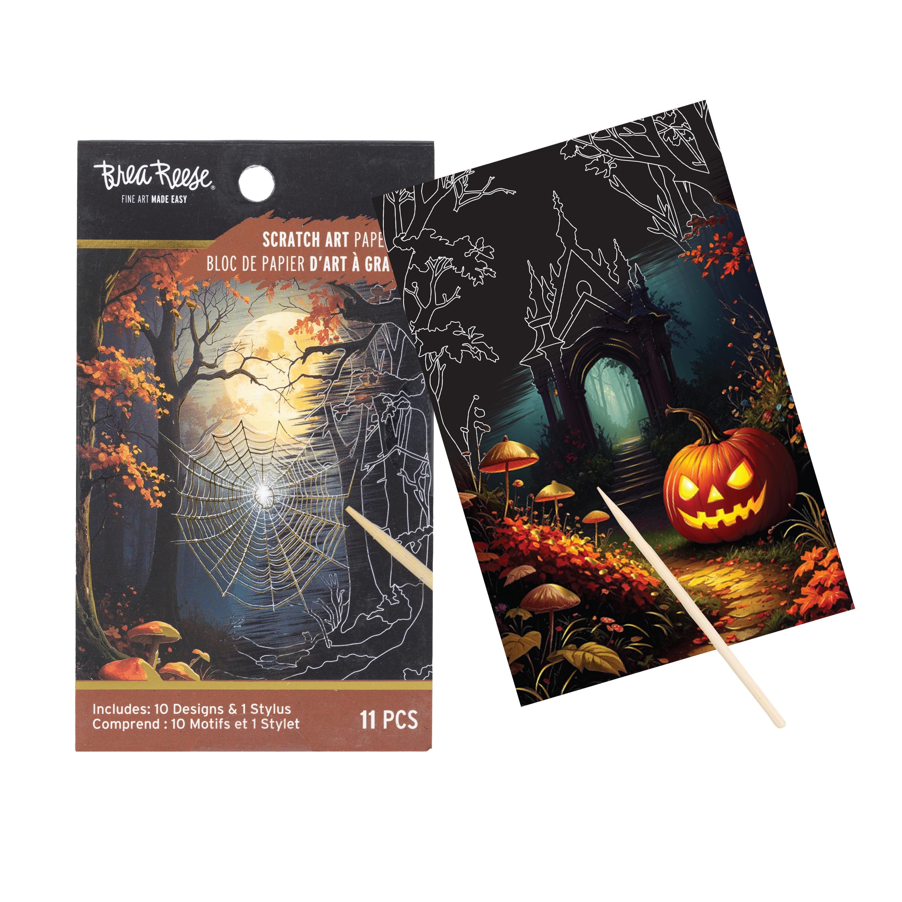 Brea Reese® Mini Spooky Forest Scratch Art Paper Pad