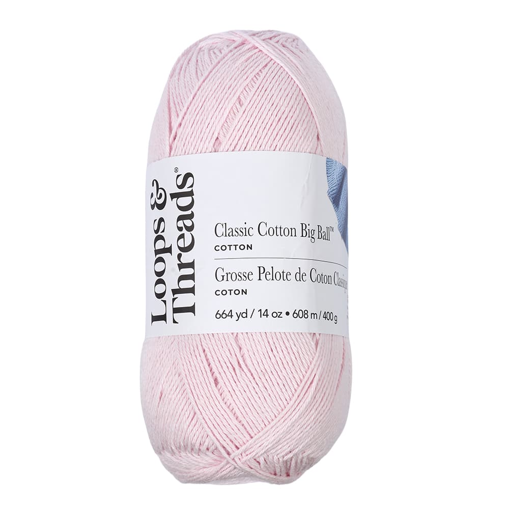 Classic Cotton Big Ball™ Solid Yarn by Loops & Threads®