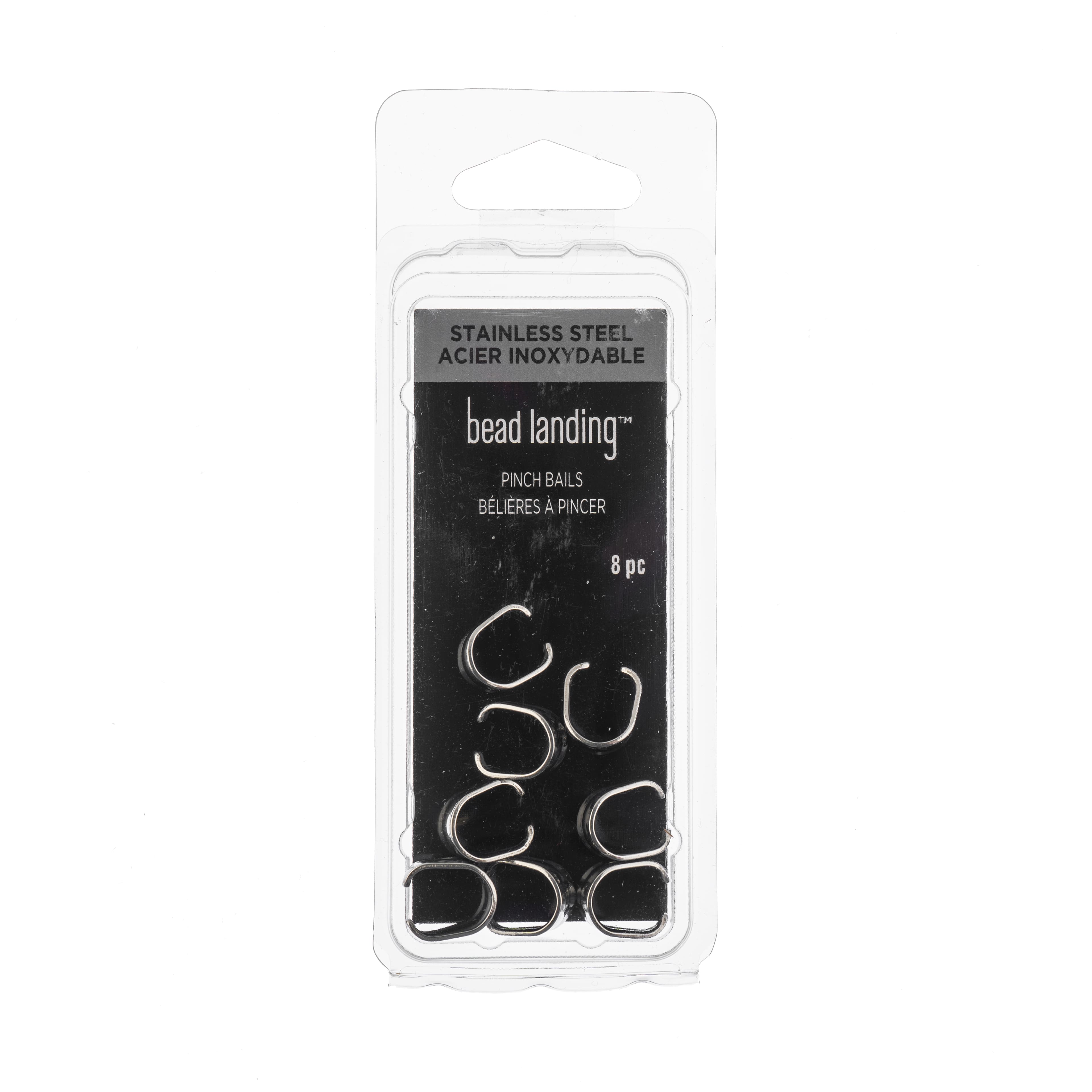 10mm Stainless Steel Pinch Bails by Bead Landing™