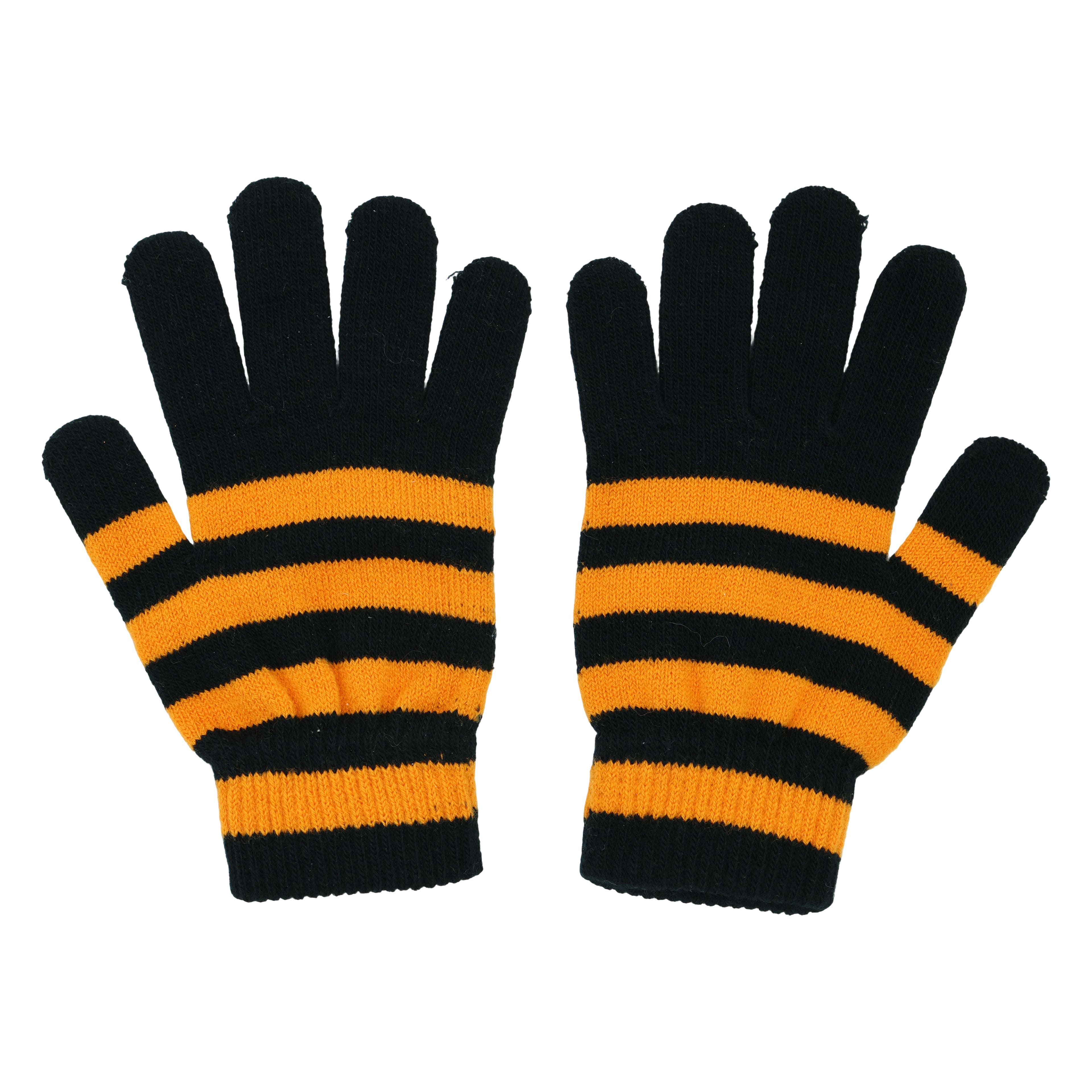 Halloween Black and Orange Stripe Glove by Celebrate It™