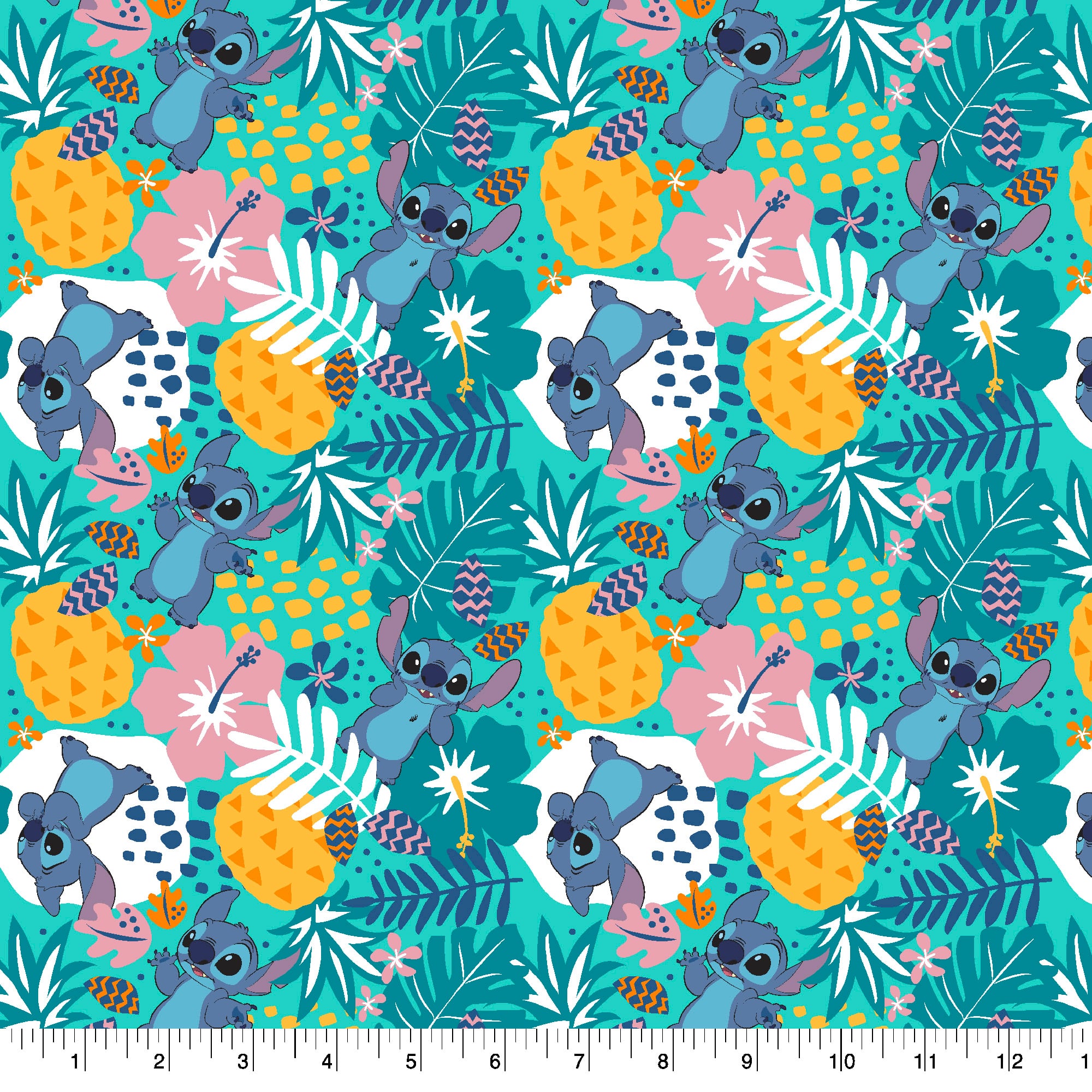 Springs Creative Disney® Stitch in the Jungle Cotton Fabric
