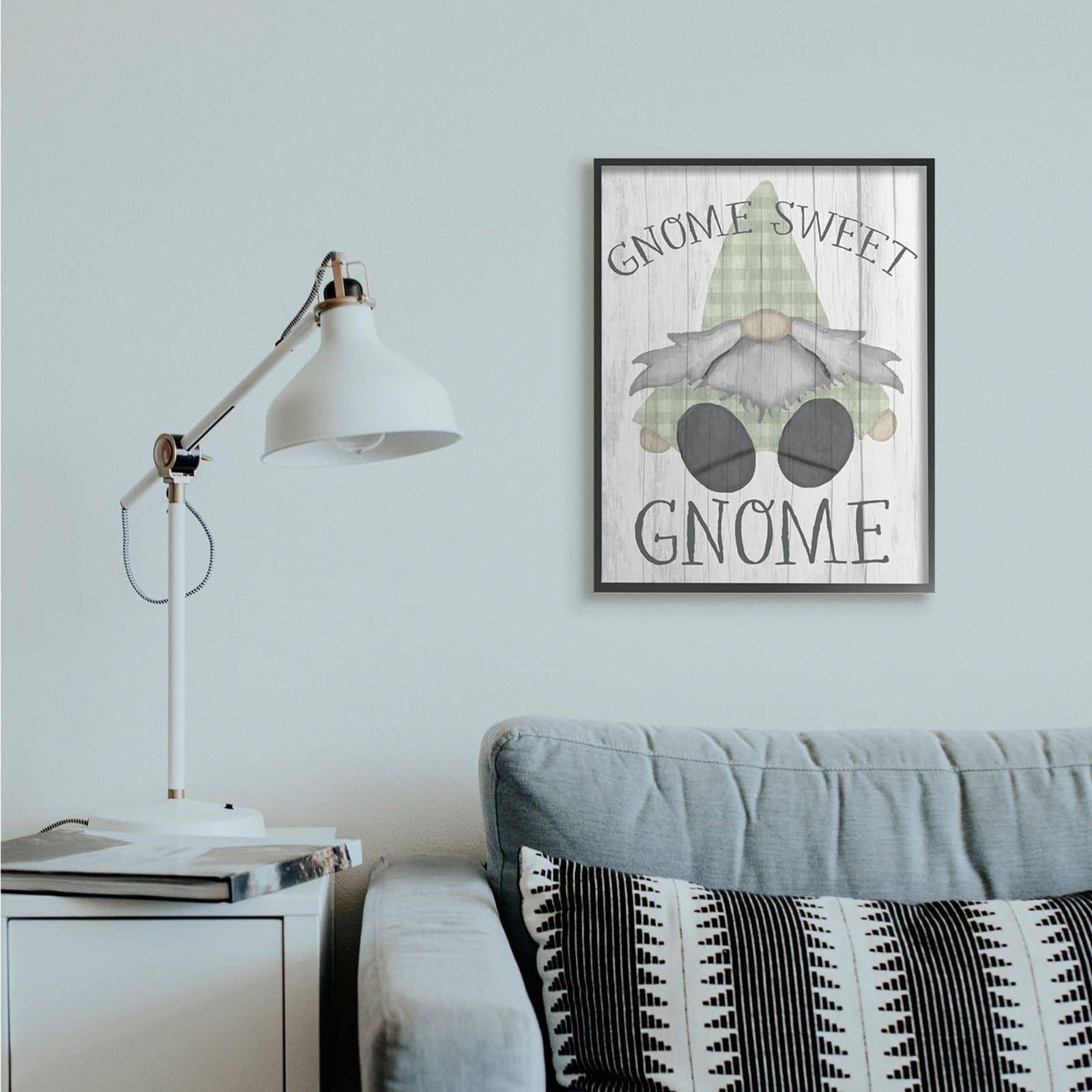 Stupell Industries Gnome Sweet Gnome in Black Frame Wall Art