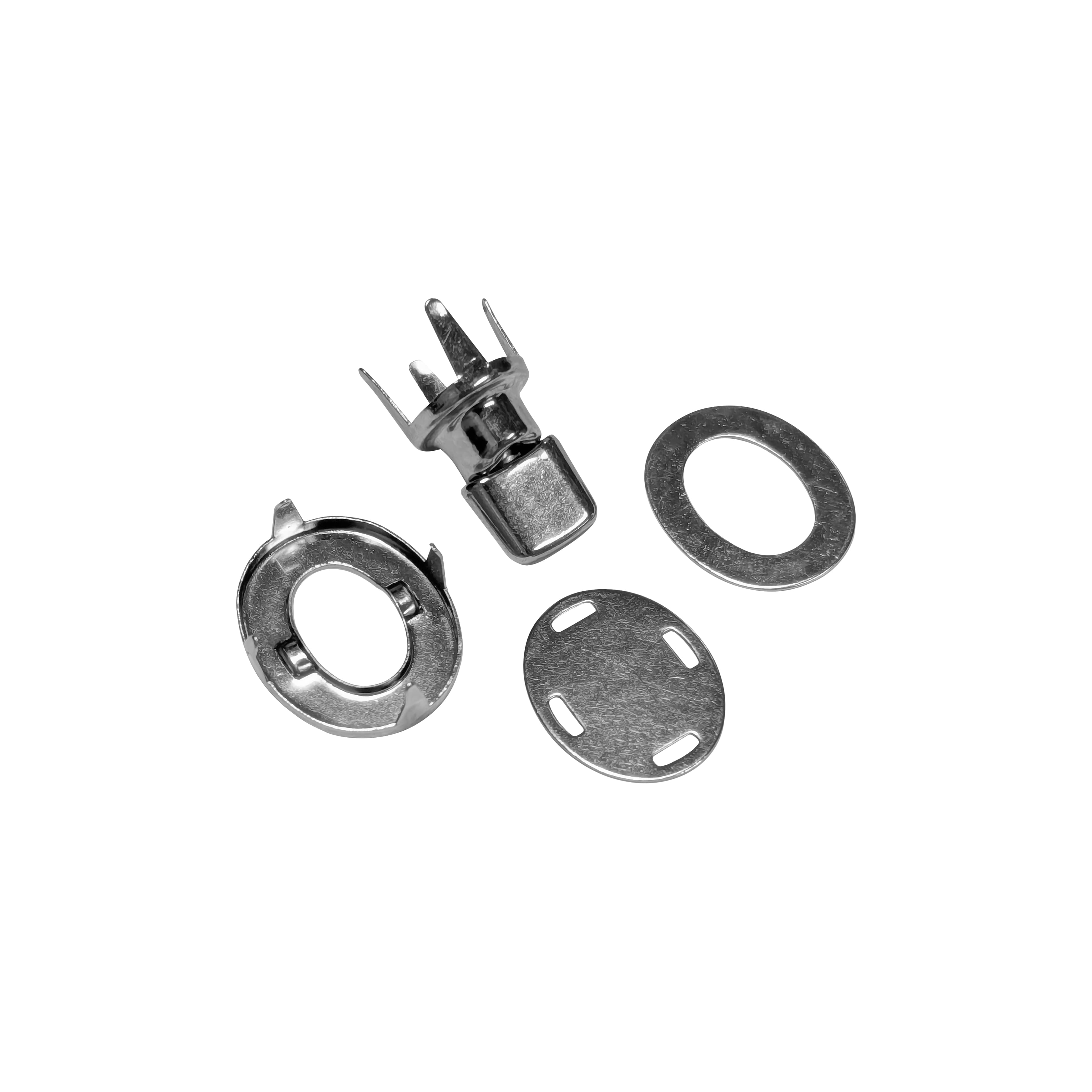 1" Nickel Oval Turn Lock Purse Clasp by Bead Landing™