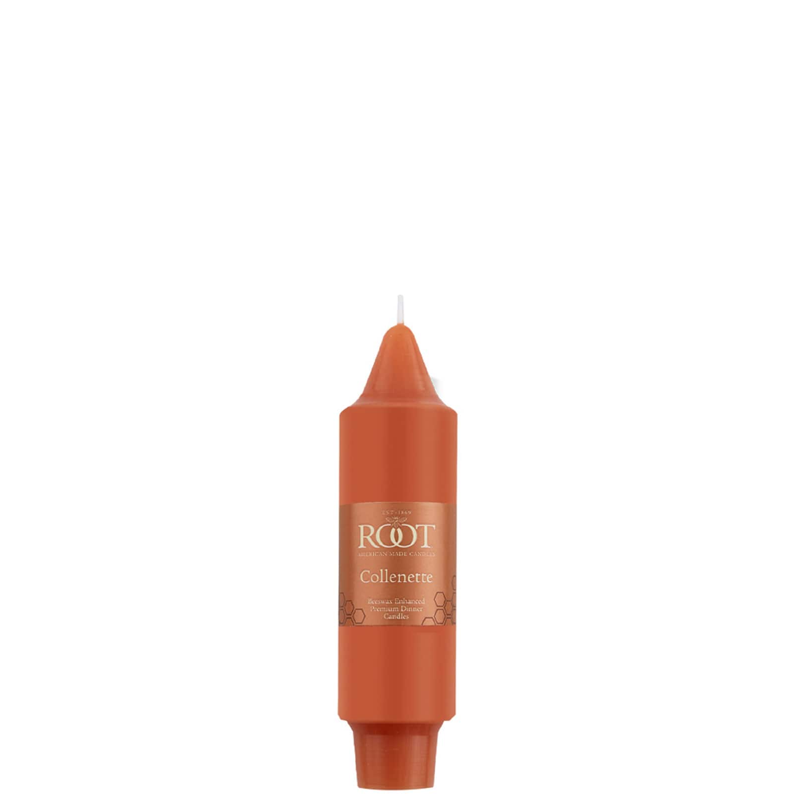 Root Candles 5" Rust Unscented Smooth Collenette Taper Candles, 8ct.