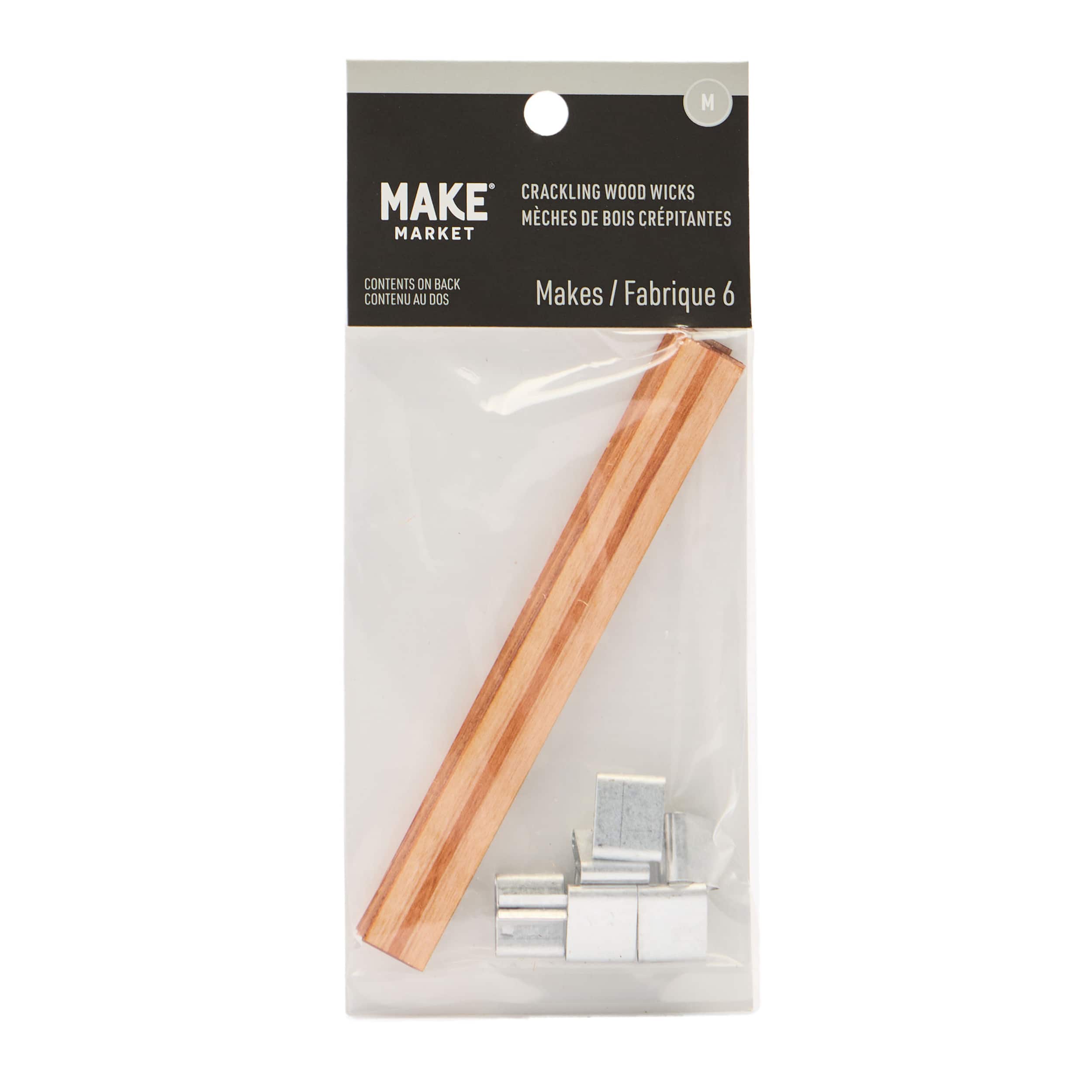 Crackling Wood Wicks by Make Market®, 6ct.