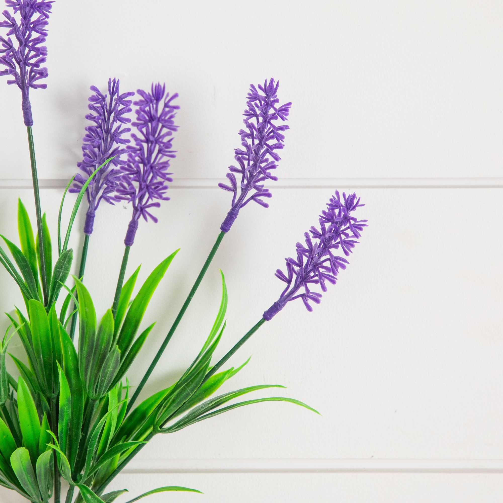 13" UV Resistant Artificial Flowering Mini Lavender Bushes, 12ct.