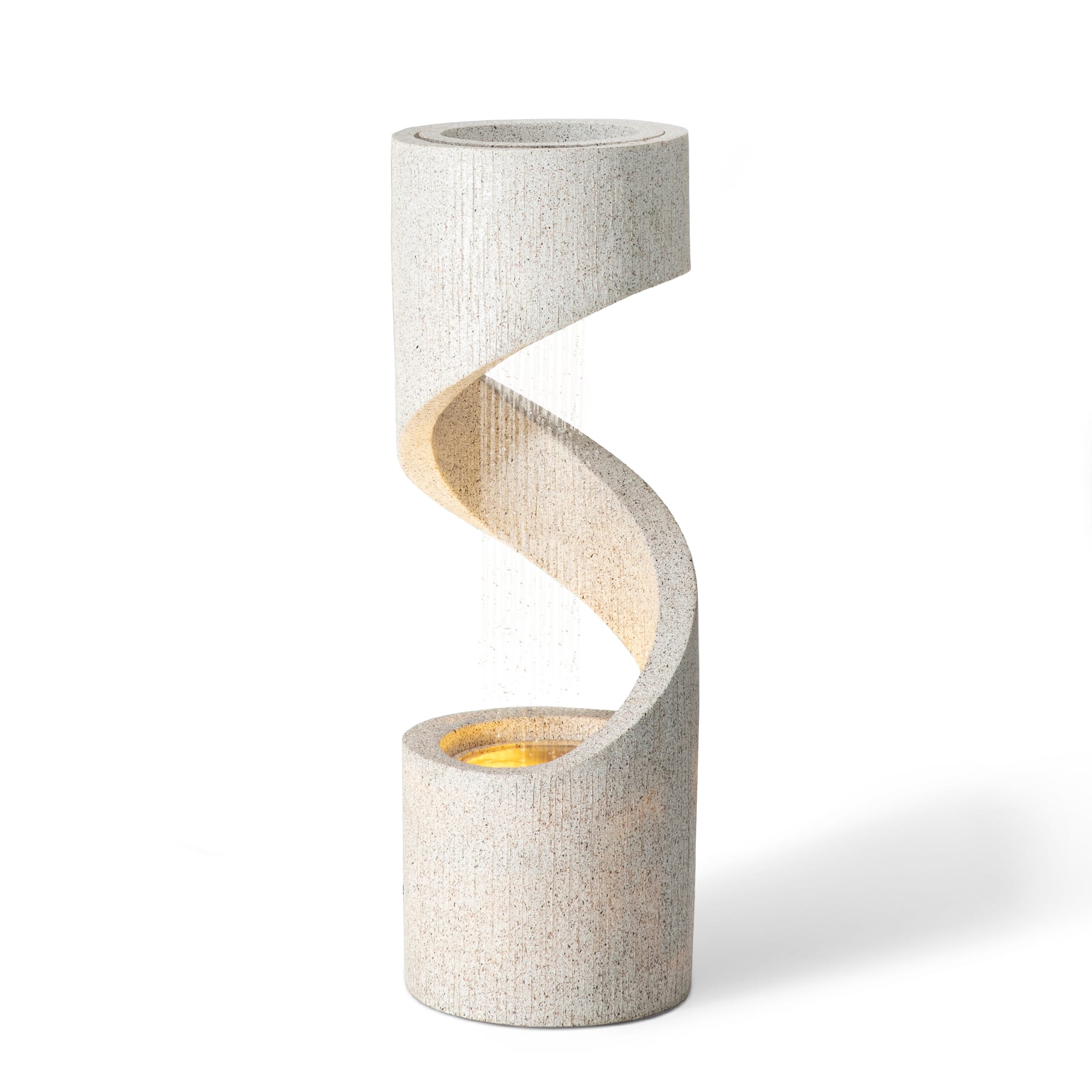 Glitzhome® 3.5ft. Curving Shaped Outdoor LED Fountain