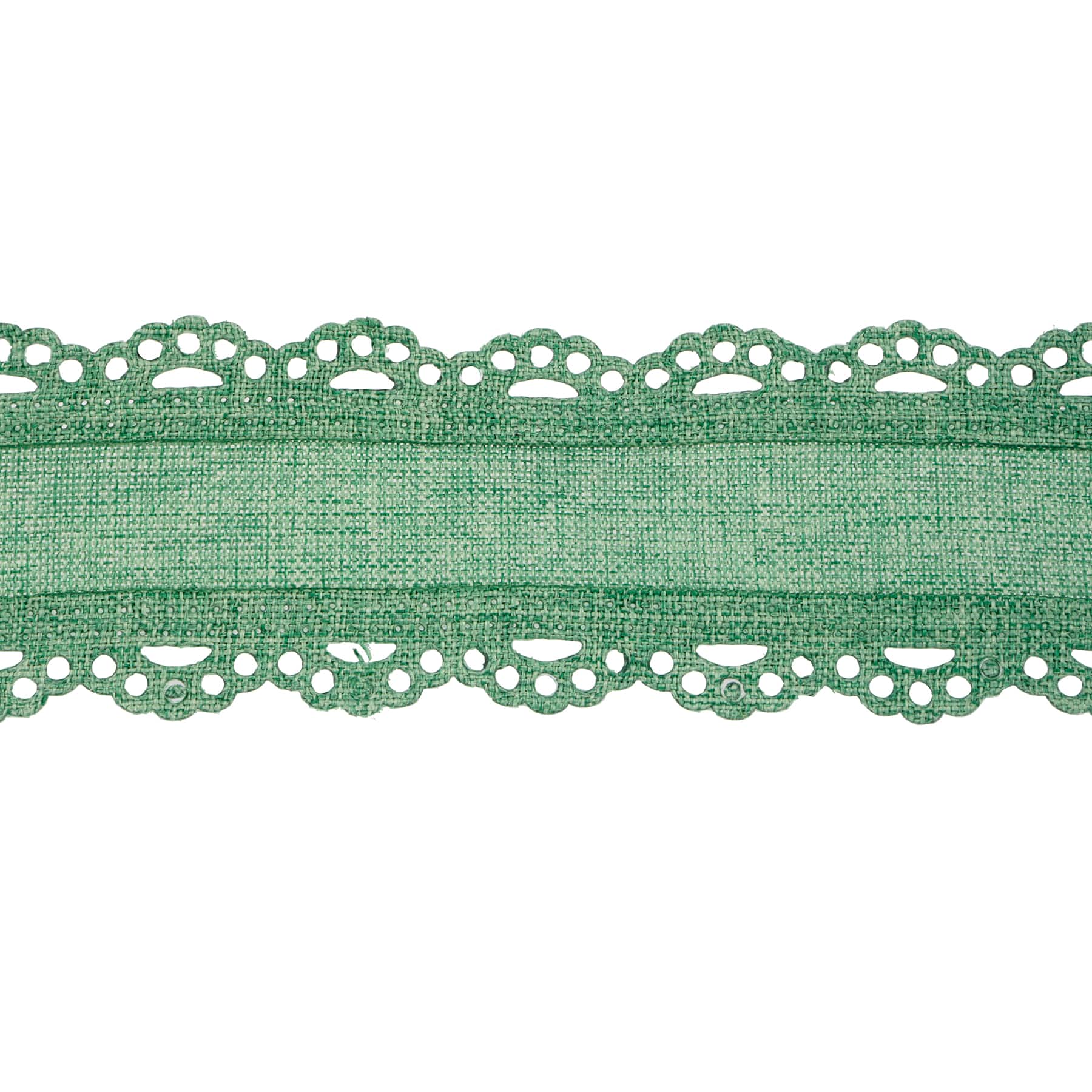 12 Pack: 1.5" x 4yd. Lace Edge Linen Wired Ribbon by Celebrate It™ Classic