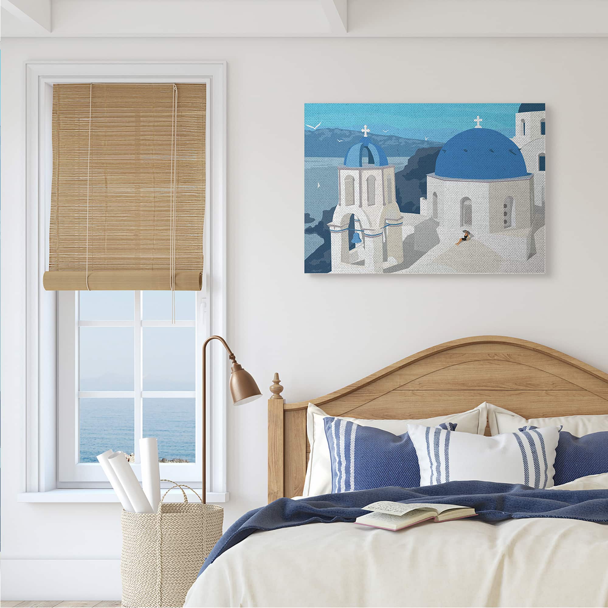 Stupell Industries Cliffside European Church Canvas Wall Art