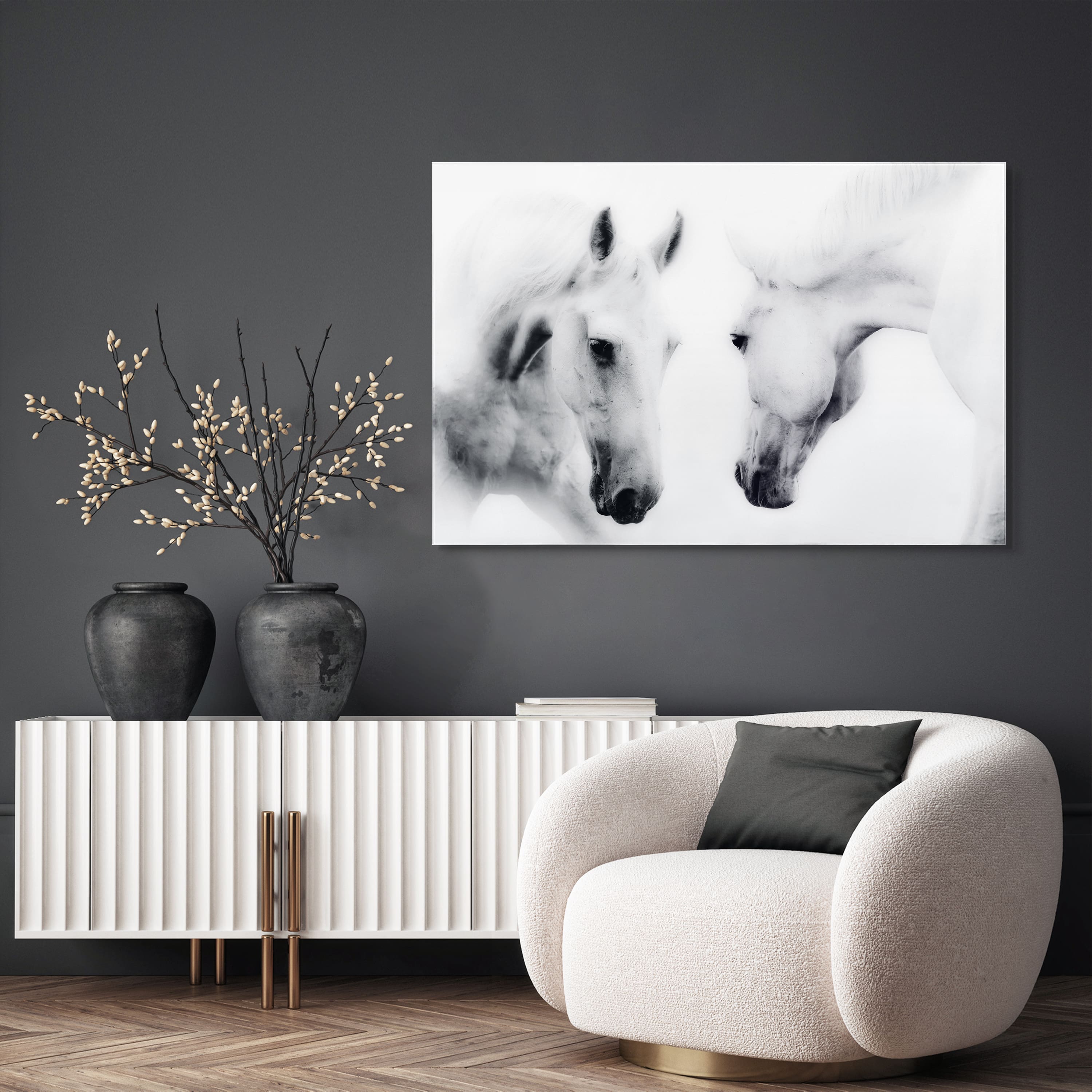 Empire Art Direct 48" x 32" Reflection Frameless Free Floating Tempered Glass Wall Art