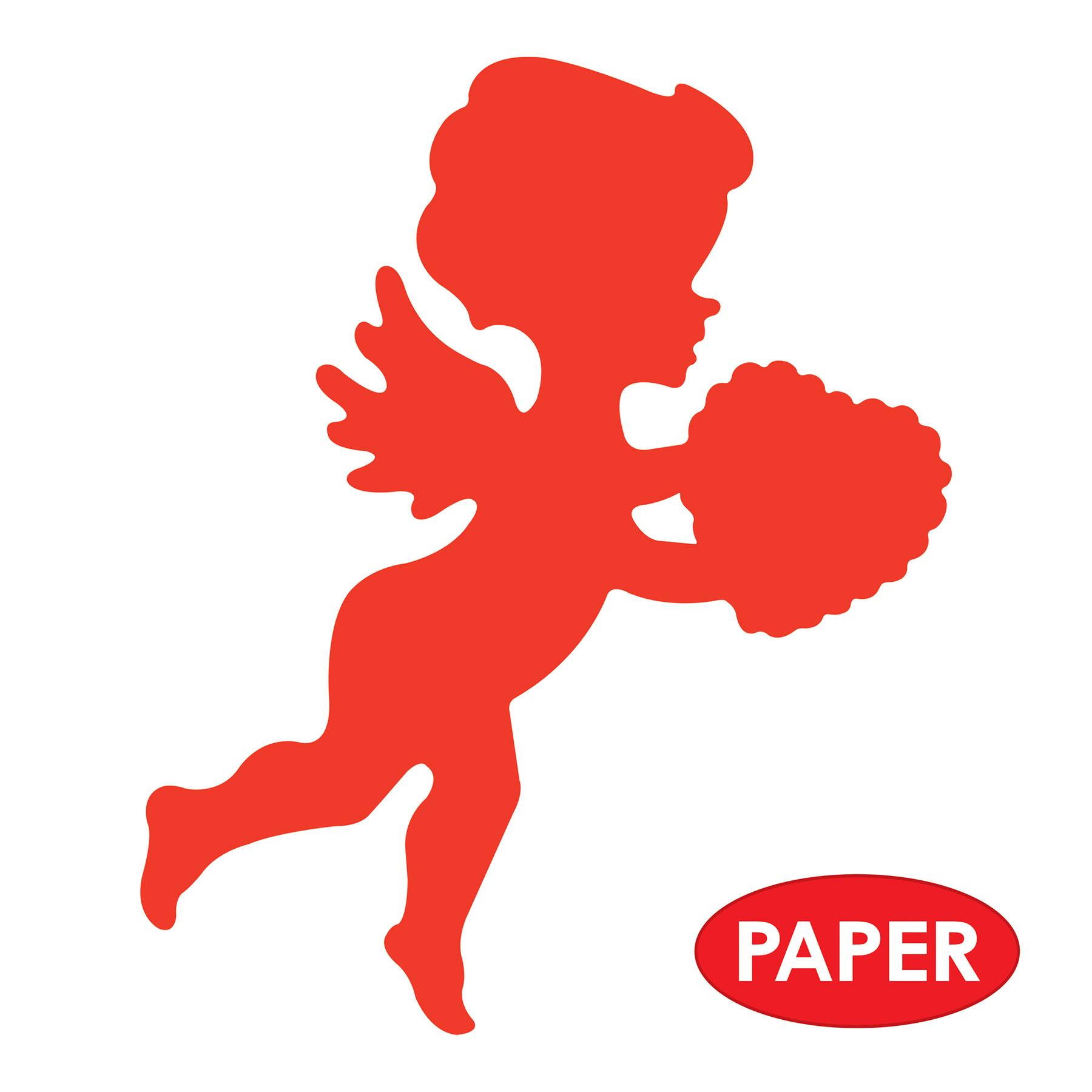 Beistle 13" Red Printed Cupid Cutouts, 9ct.