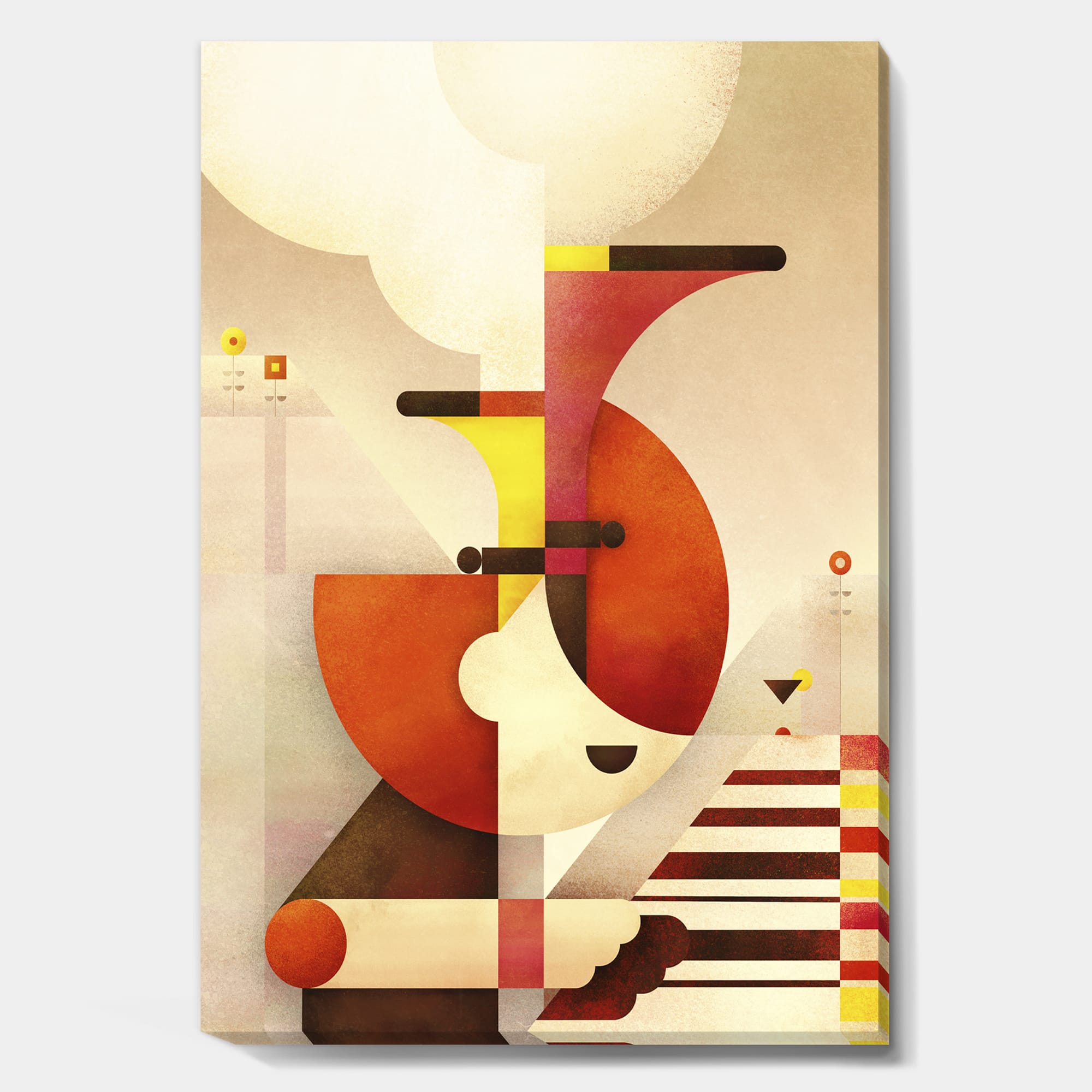 Designart - All That Jazz - Mid-Century Modern Premium Canvas Wall Art