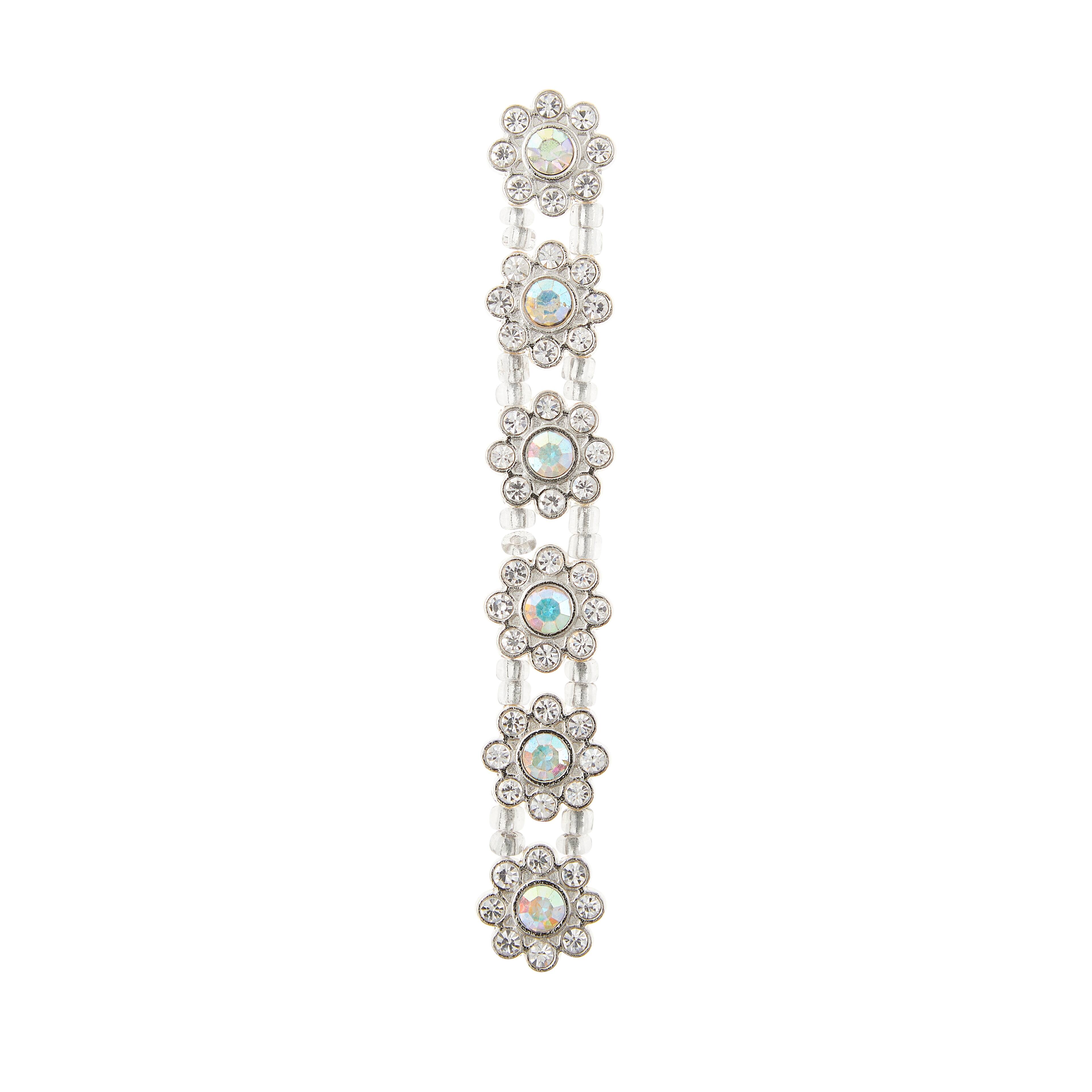 Silver-Plated Flower Sliders, 15mm by Bead Landing™
