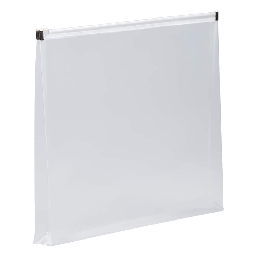 JAM Paper 9.75" x 13" Zip Closure Letter Booklet Plastic Envelopes, 12ct.