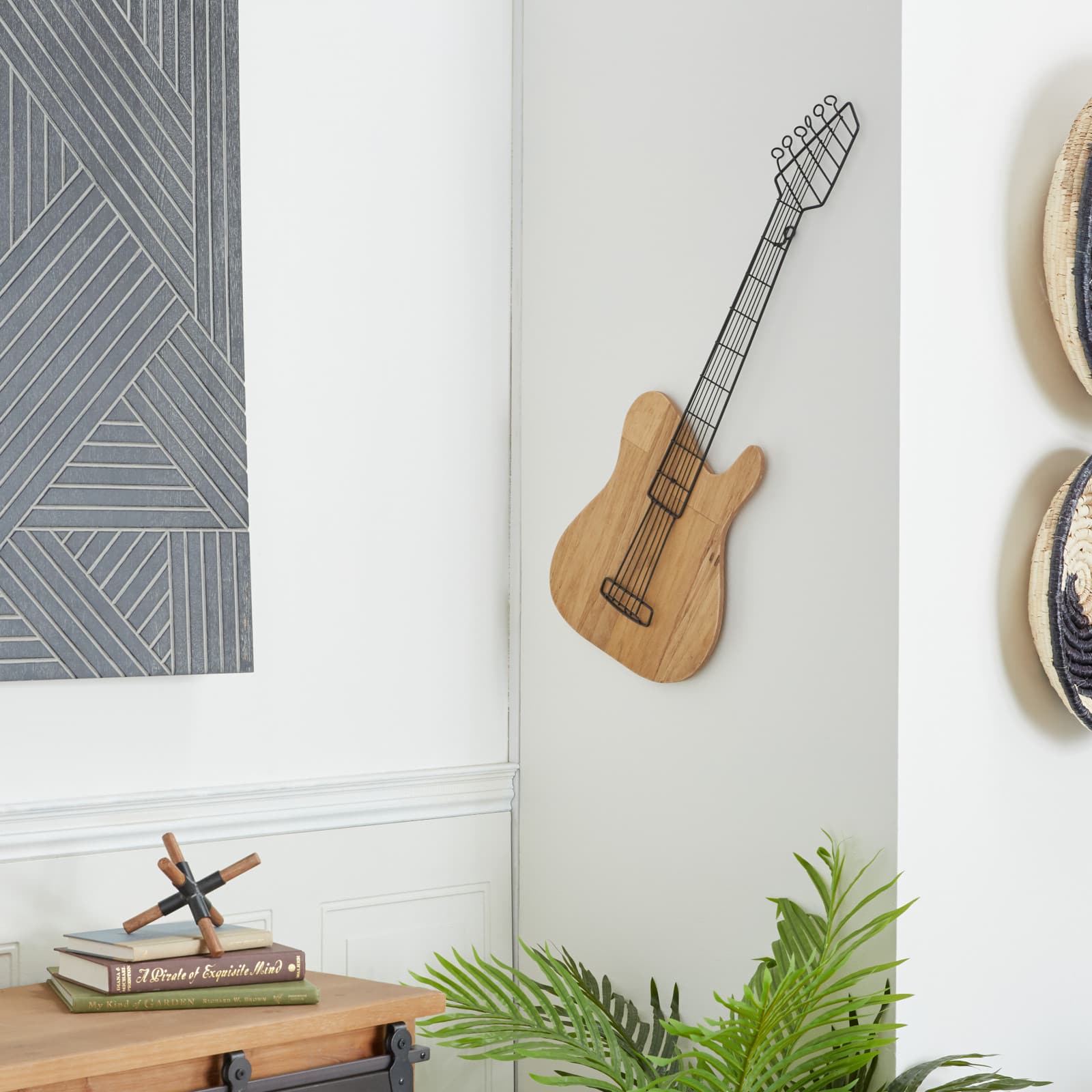 Brown MDF Traditional Wall Decor, 31" x 2" x 11"
