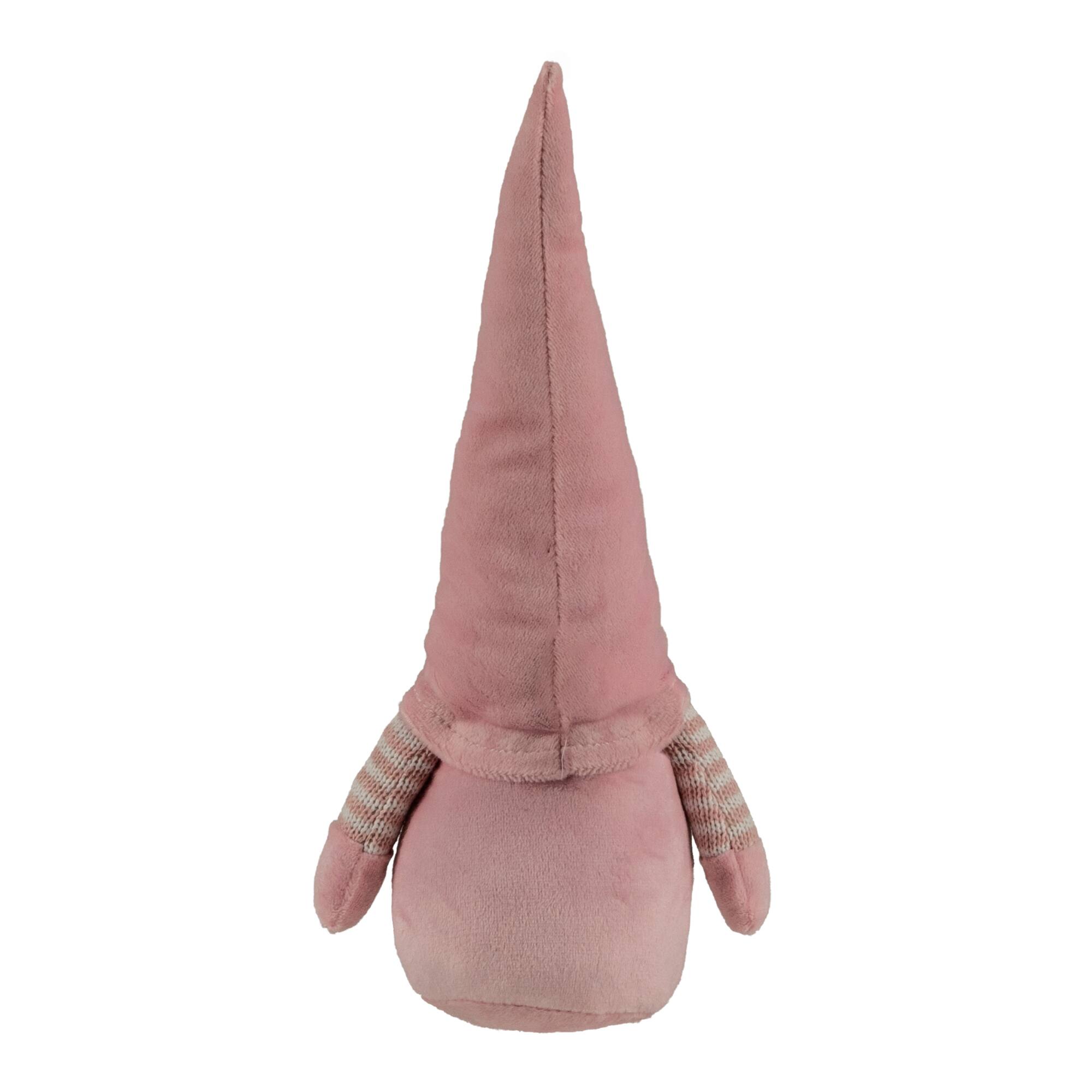 12" Pink & White Spring Gnome