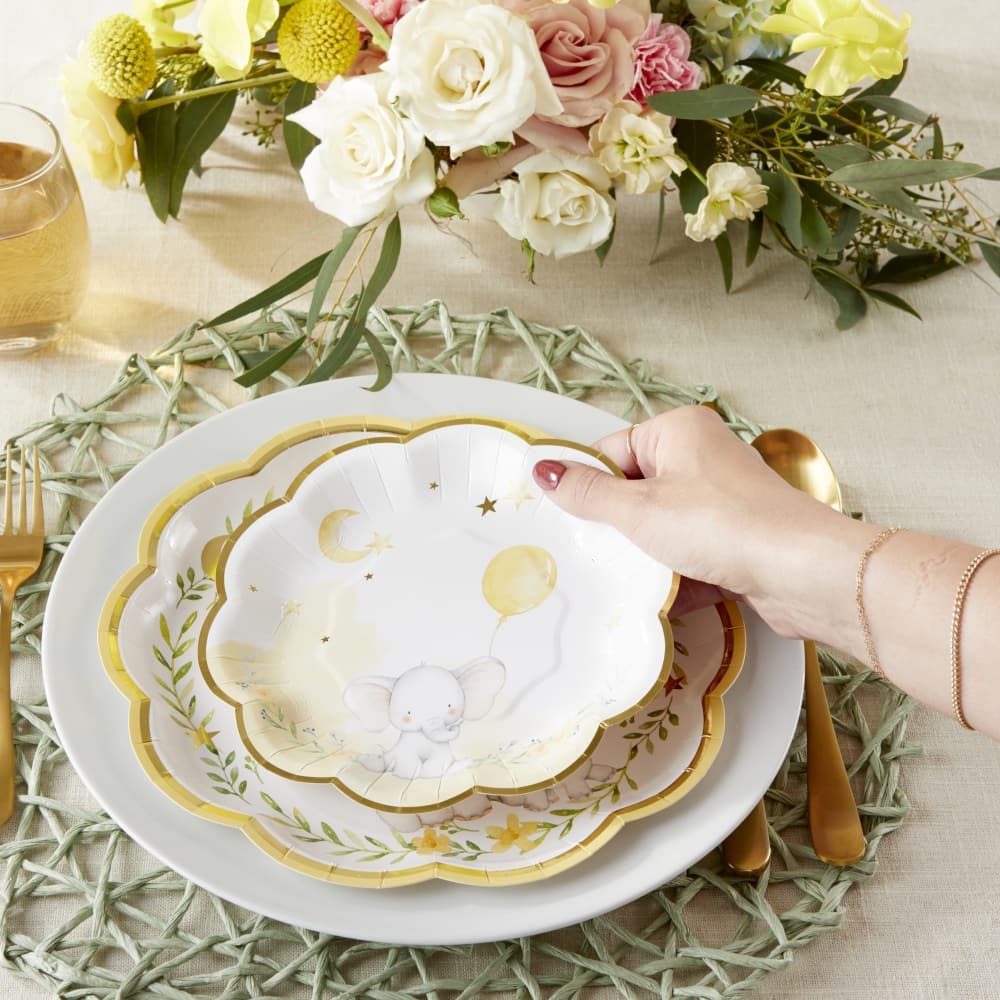 Kate Aspen® 7'' Elephant Baby Shower Premium Paper Plates, 16ct.