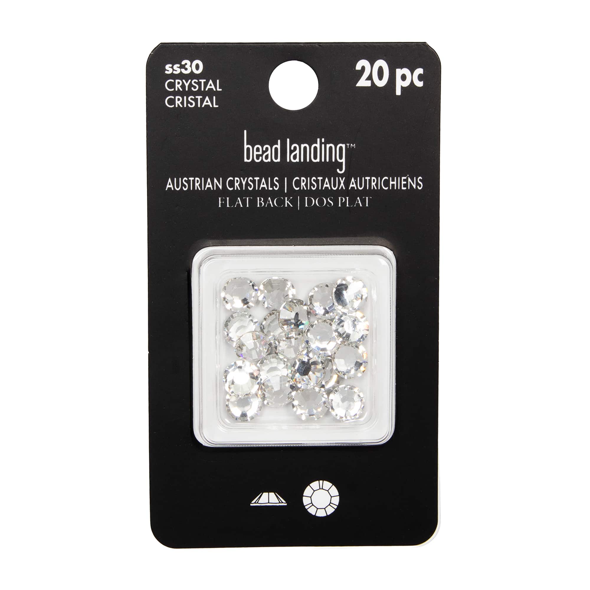 SS30 Round Flatback Austrian Crystals by Bead Landing