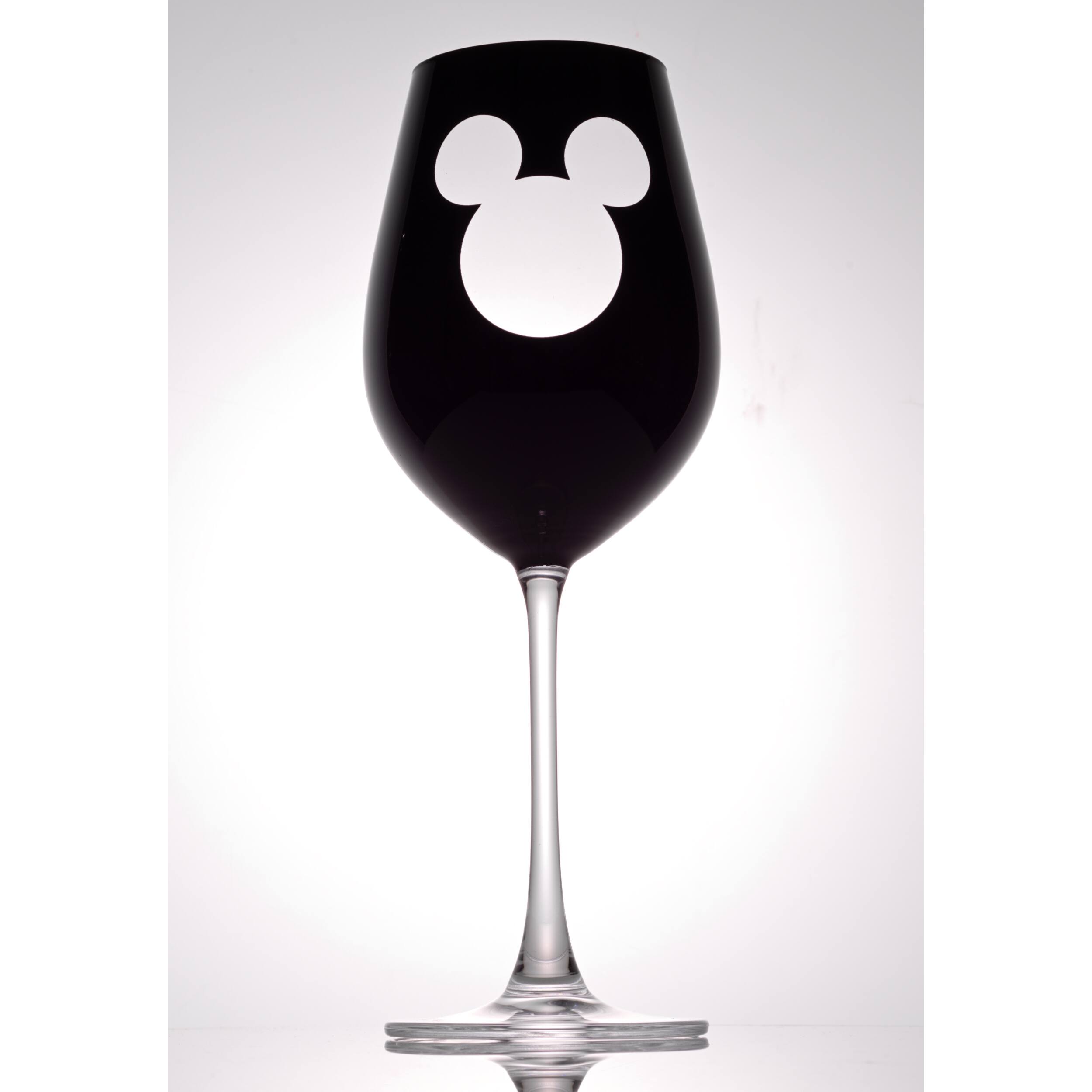 JoyJolt® Disney® 16oz. Luxury Mickey Mouse Crystal Stemmed White Wine Glass, 2ct.