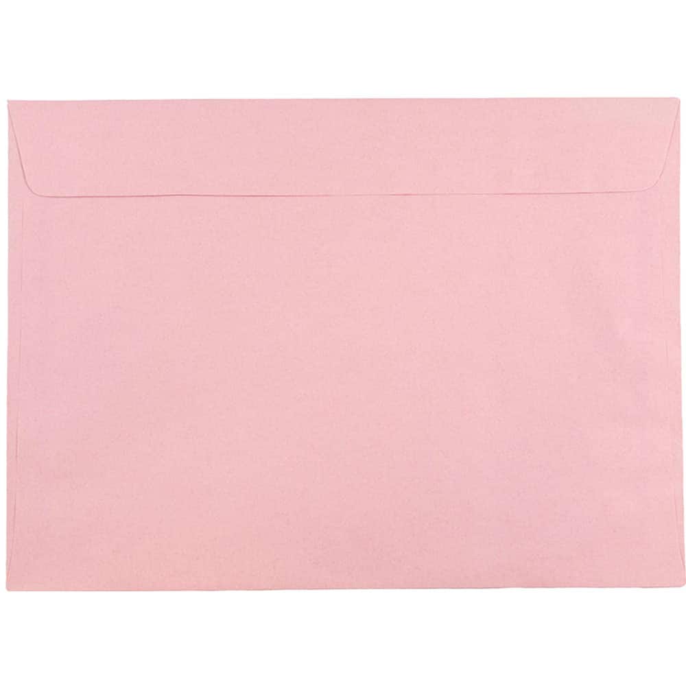 JAM Paper 9" x 12" Baby Pink Pastel Booklet Premium Envelopes, 25ct.