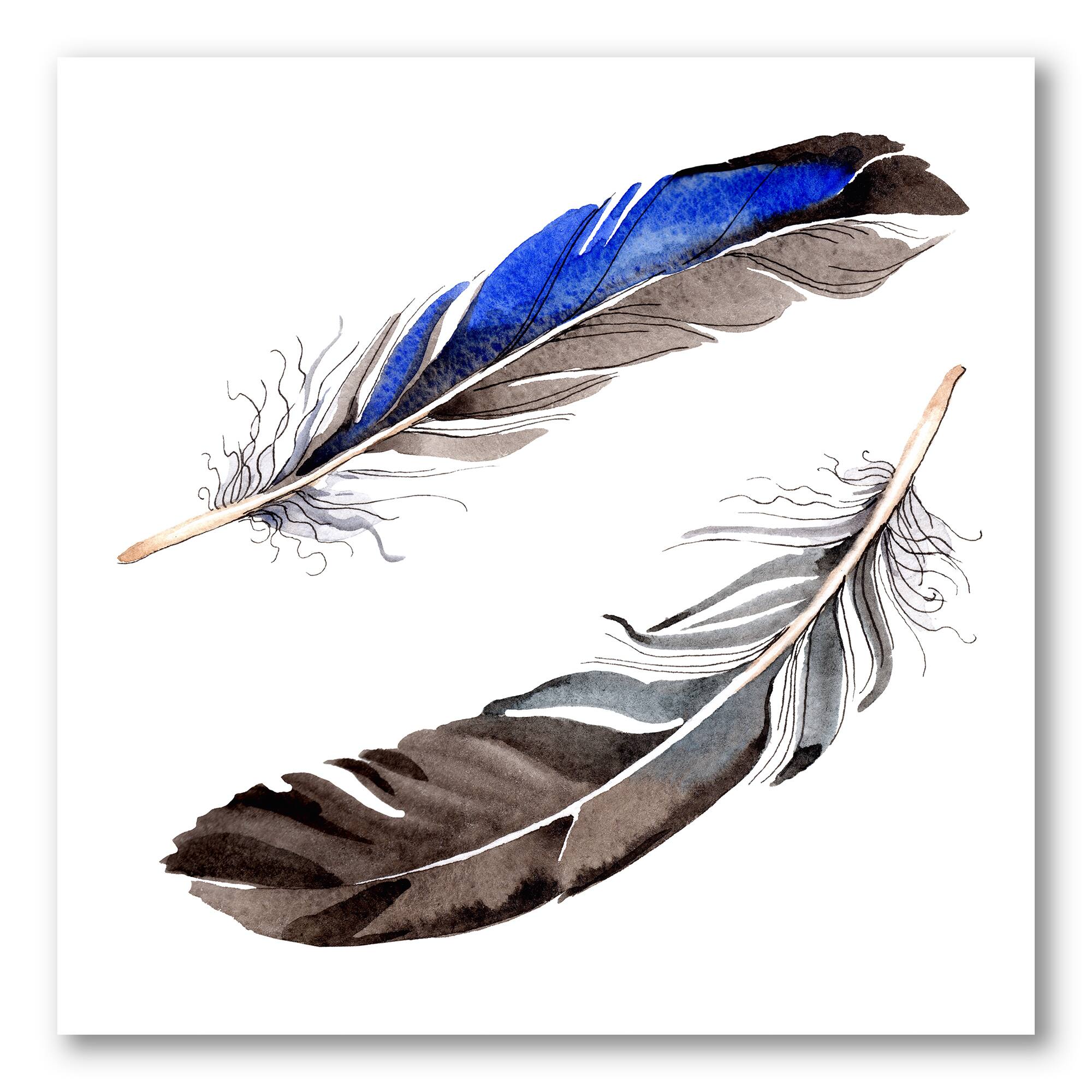 Designart - Colourful Boho Feathers III