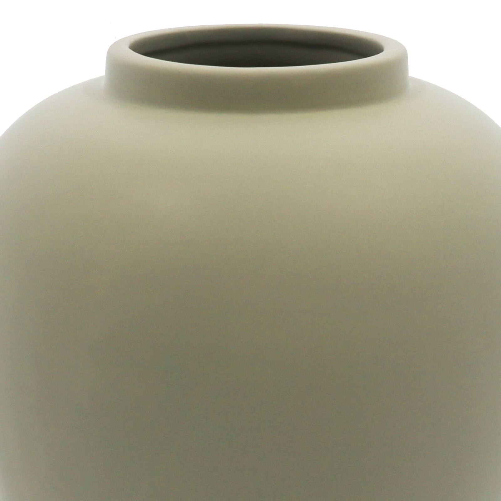 9" Matte White Ceramic Vase Tabletop Décor by Ashland®