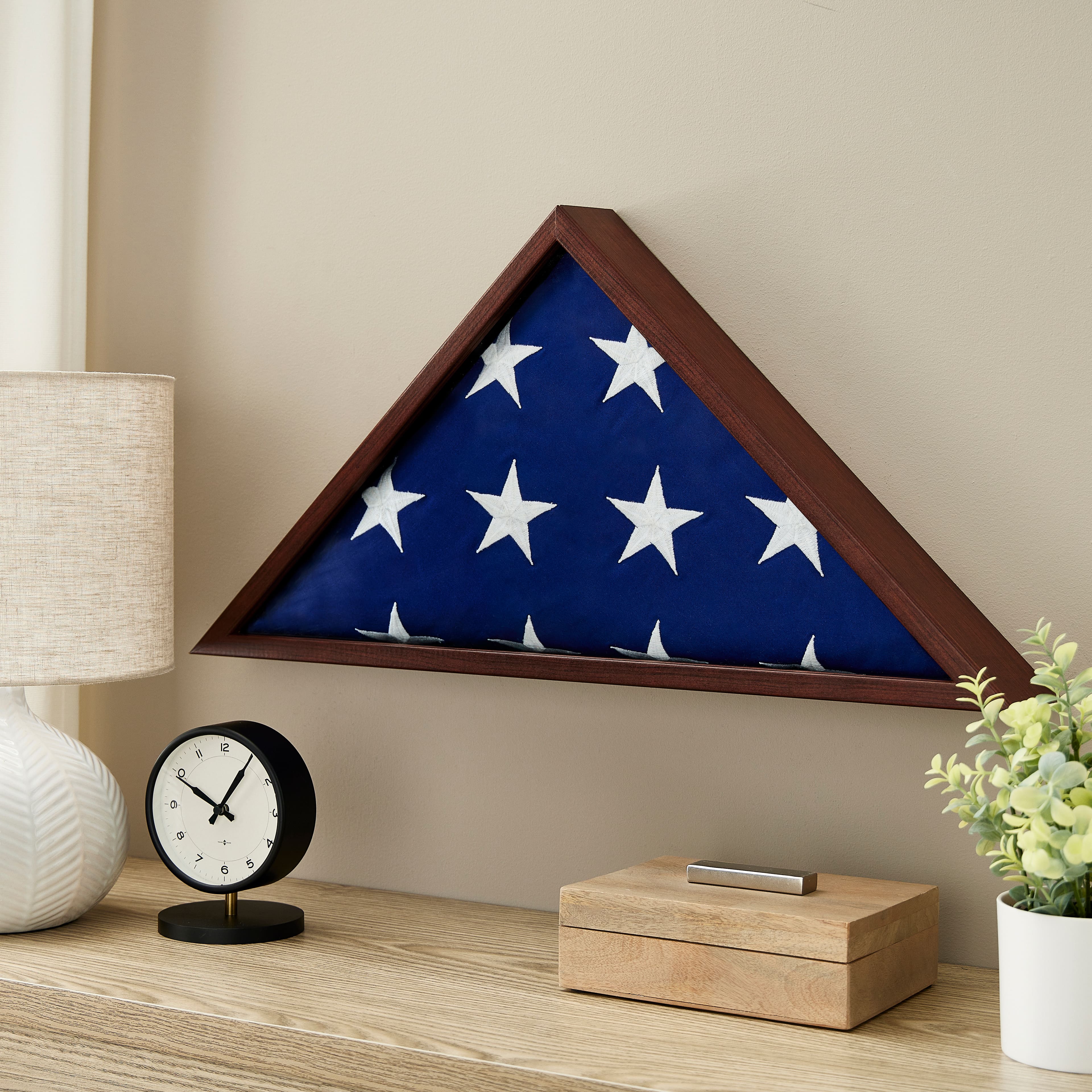 8 Pack: Mahogany Memorial Flag Case by Studio Décor®
