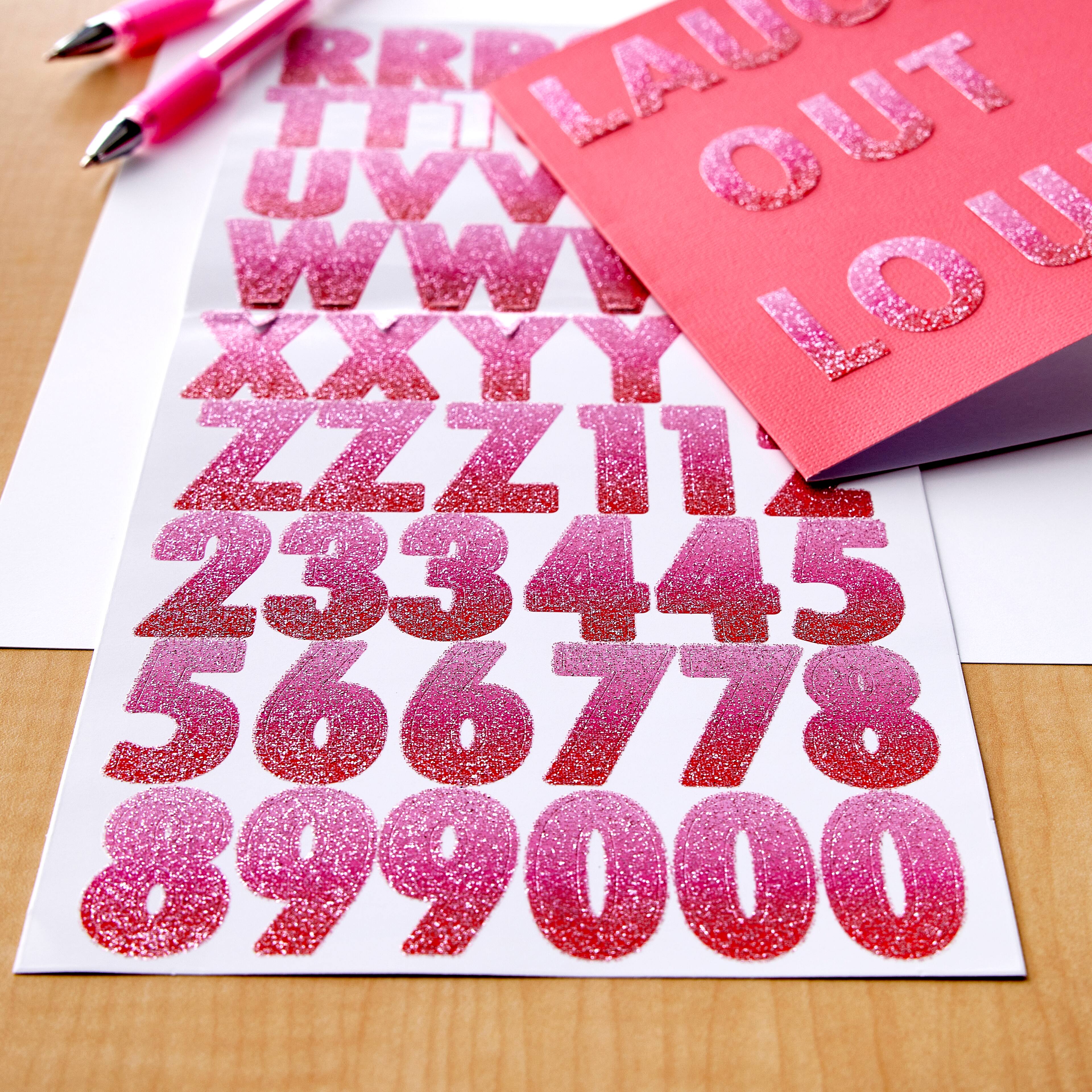 Glitter Ombre Alphabet Stickers by Recollections