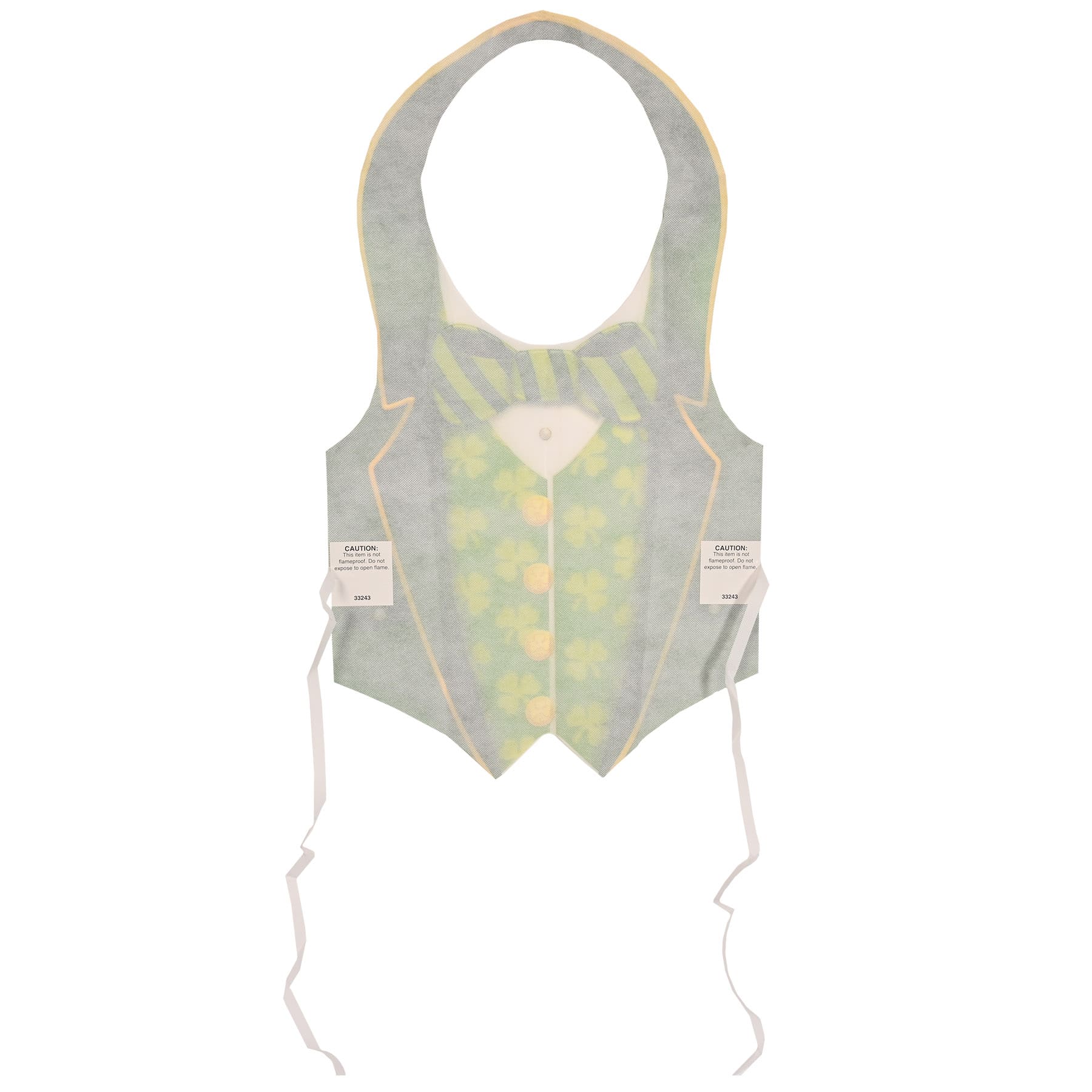 Beistle Plastic St. Patrick's Day Vests, 2ct.