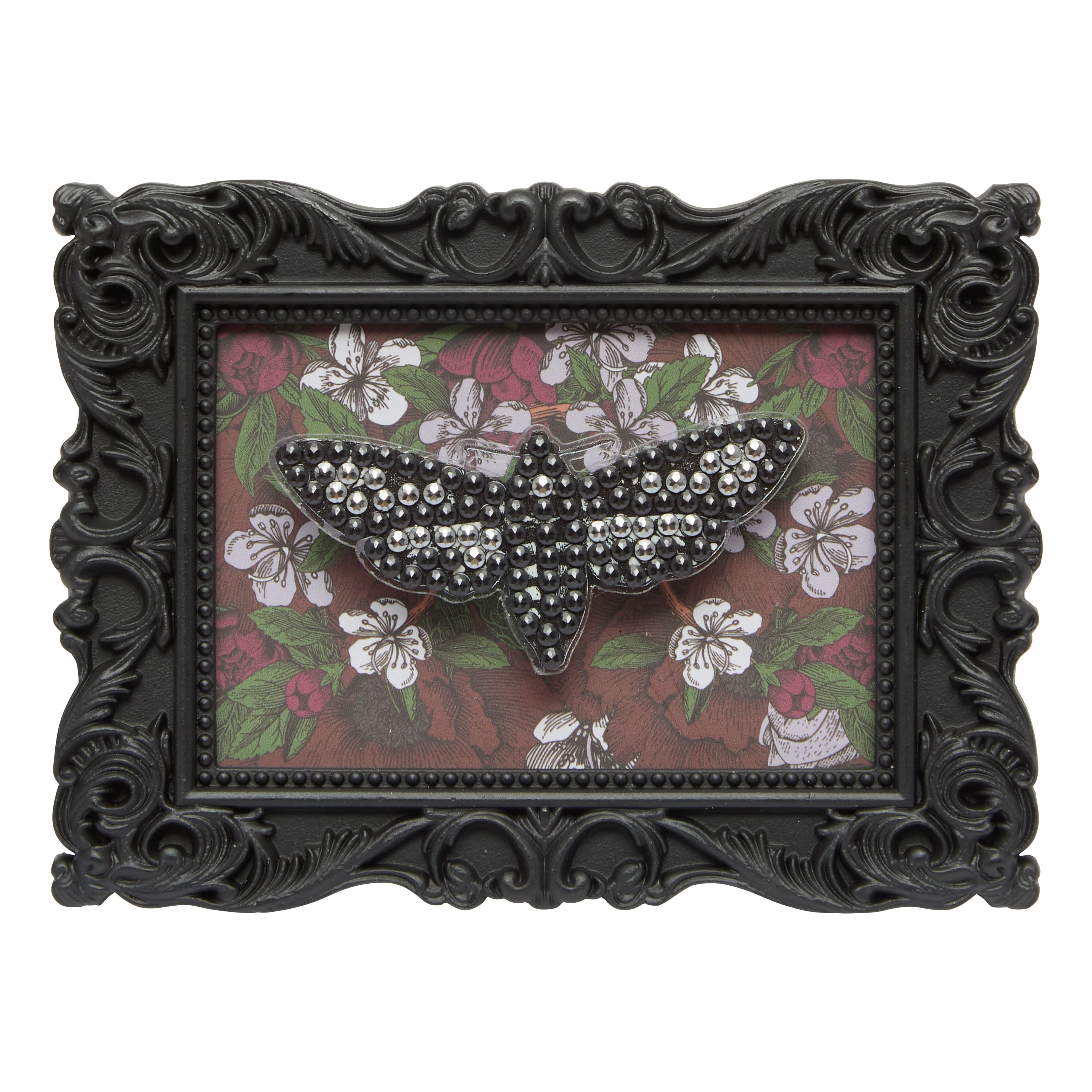 2" x 3" Moth Acrylic Surface Diamond Art Kit with Frame by Make Market®